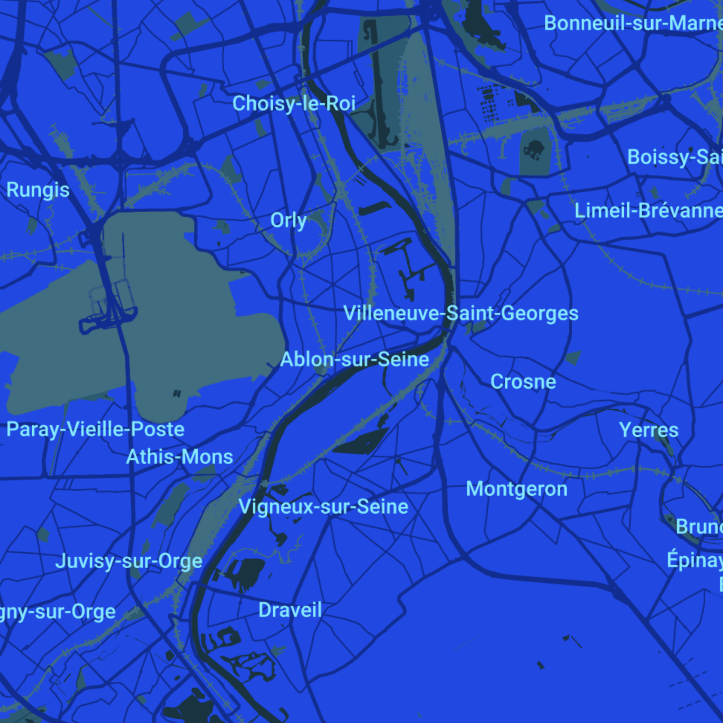 carte Urgences vétérinaires Ablon-sur-Seine (94480)