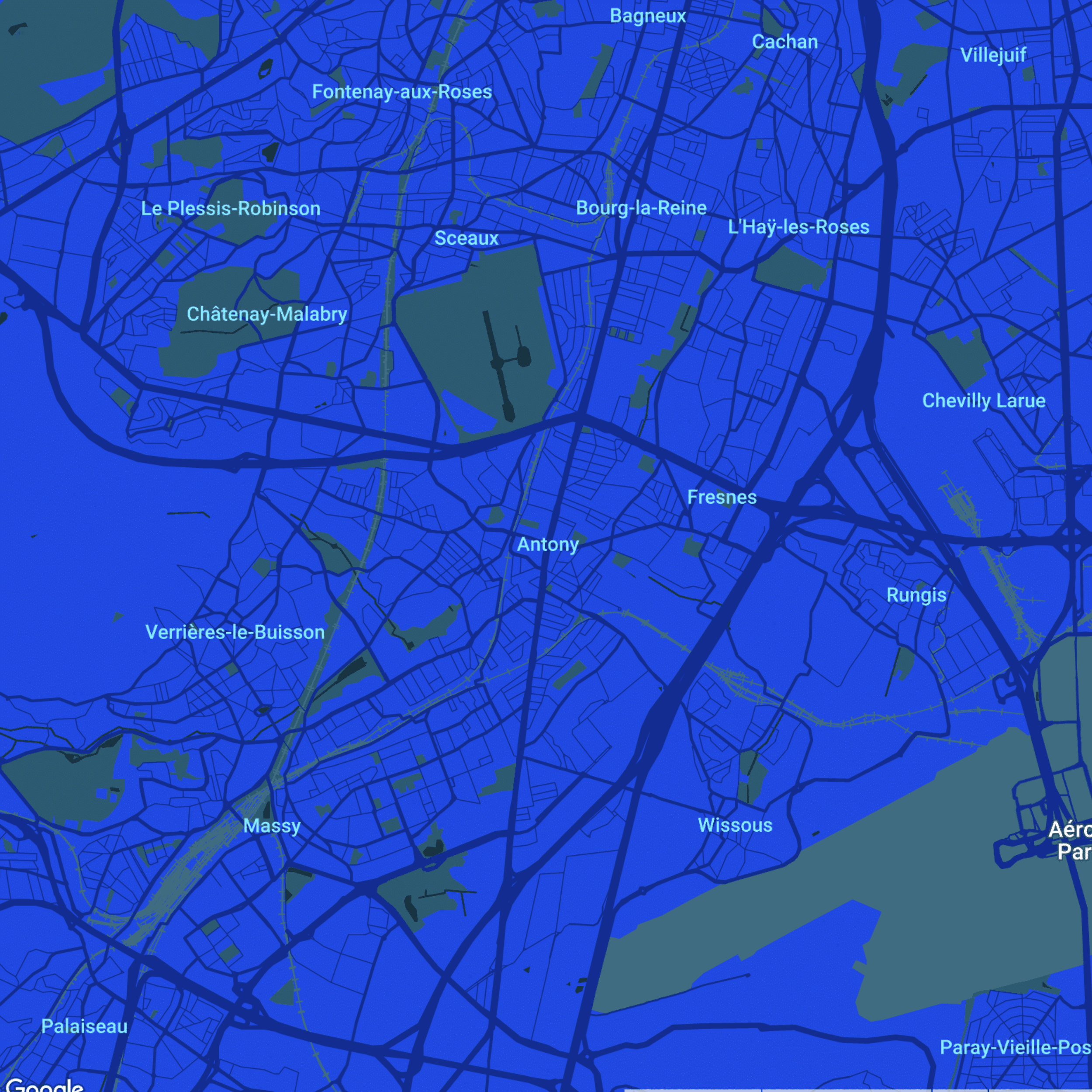 carte Urgences vétérinaires Bagnolet (93170)