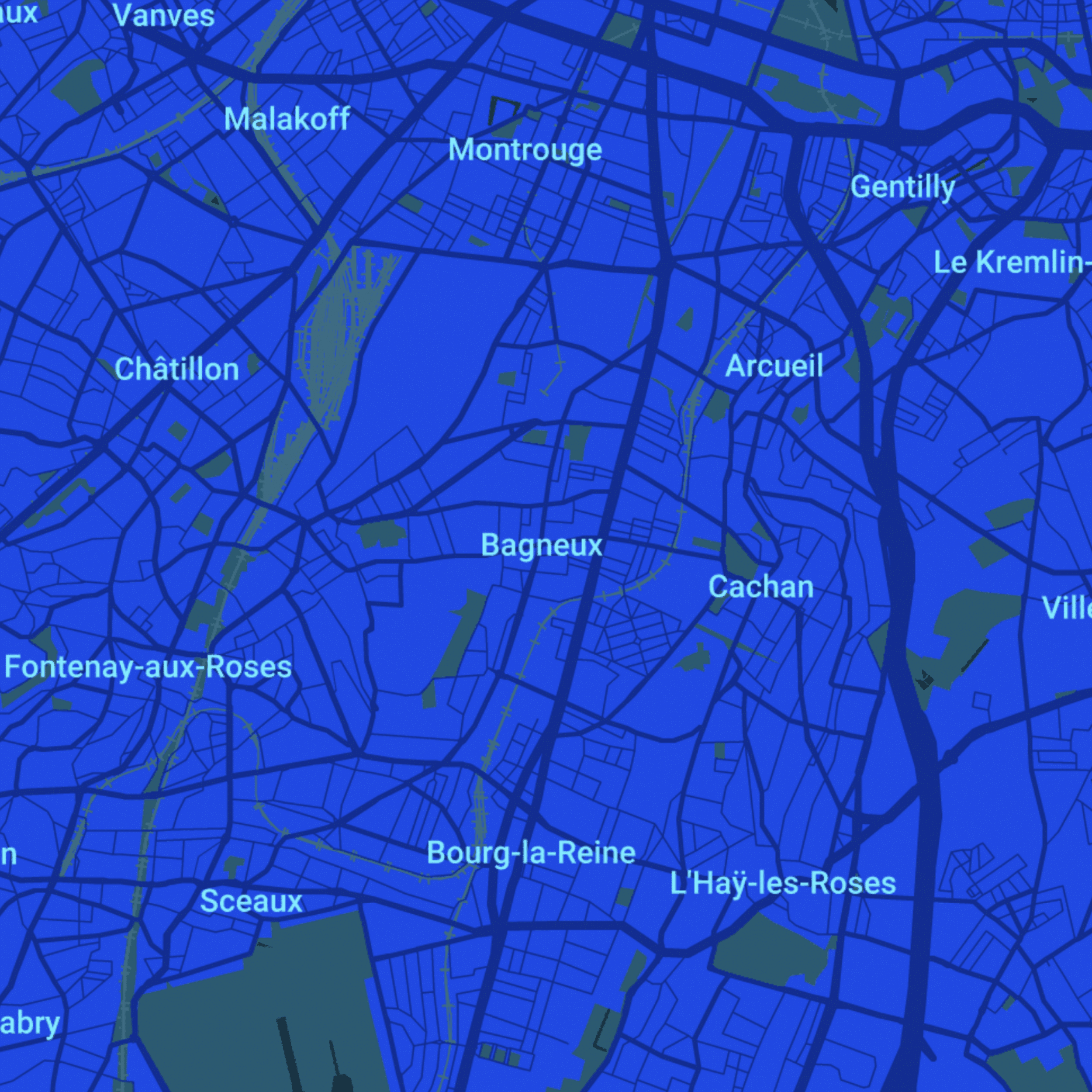 carte  Urgences vétérinaires Bagneux (92220)