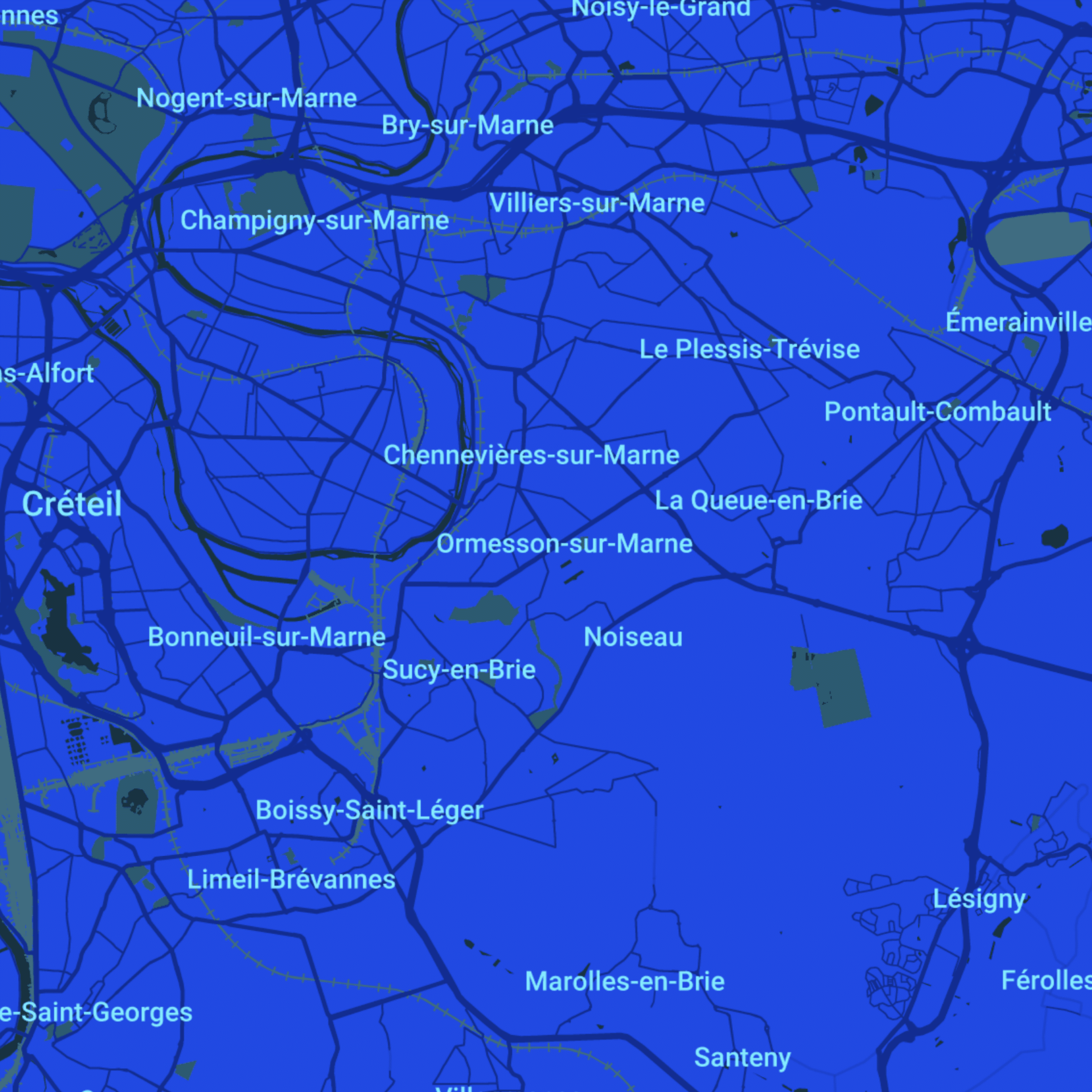 carte Urgences vétérinaires Ormesson-sur-Marne (94490)