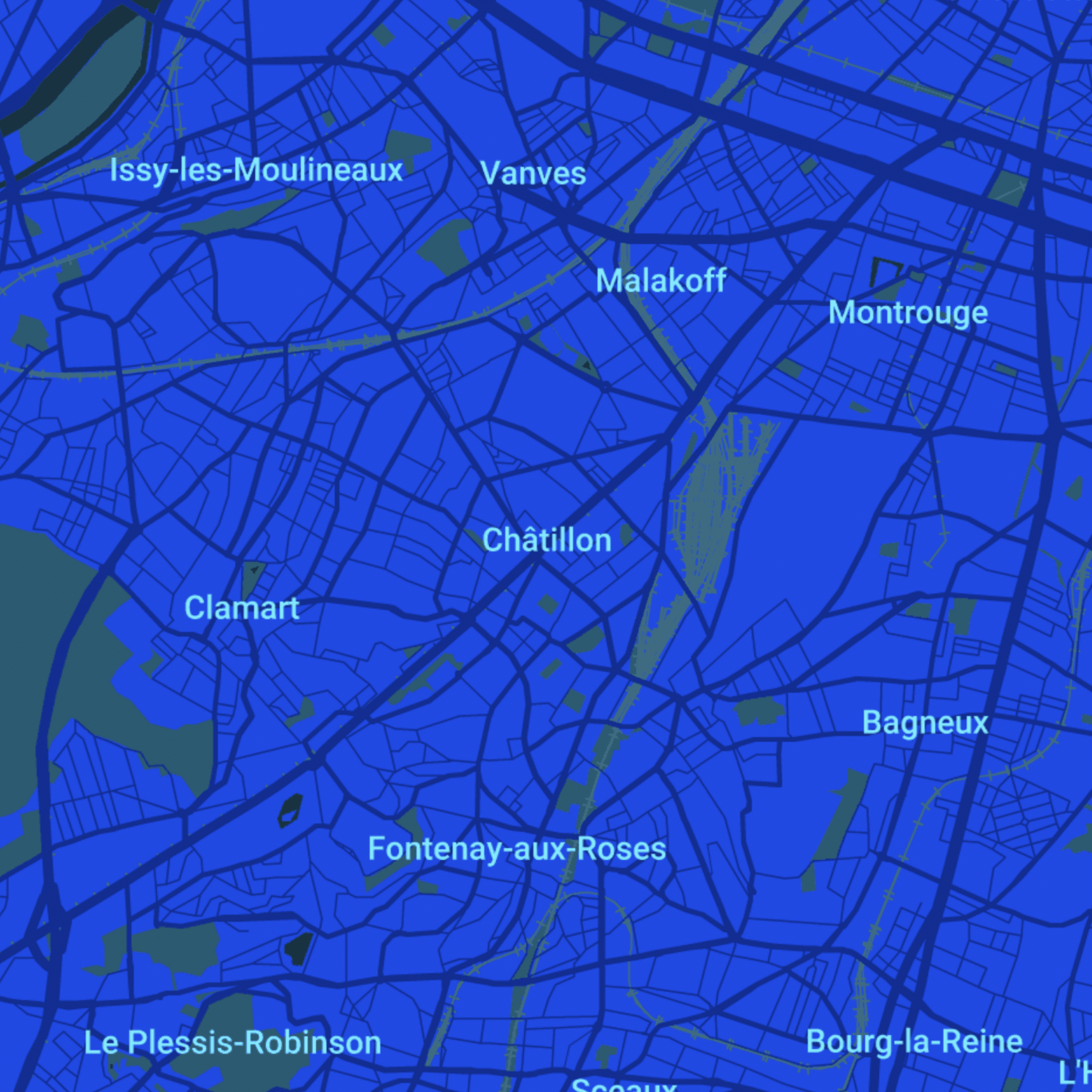 carte Urgences Vétérinaires Châtillon (92320)