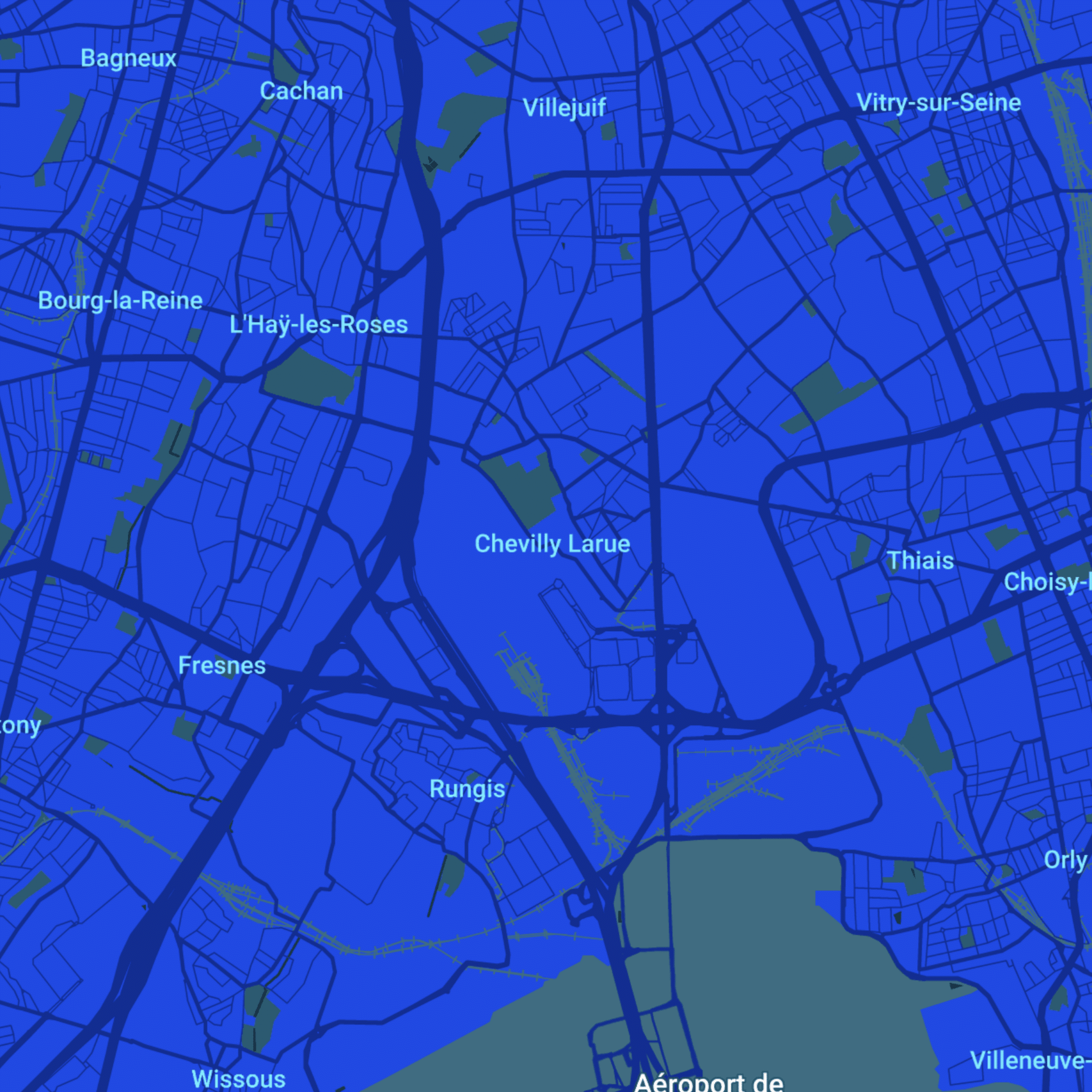 carte Urgences vétérinaires Chevilly-Larue (94550)