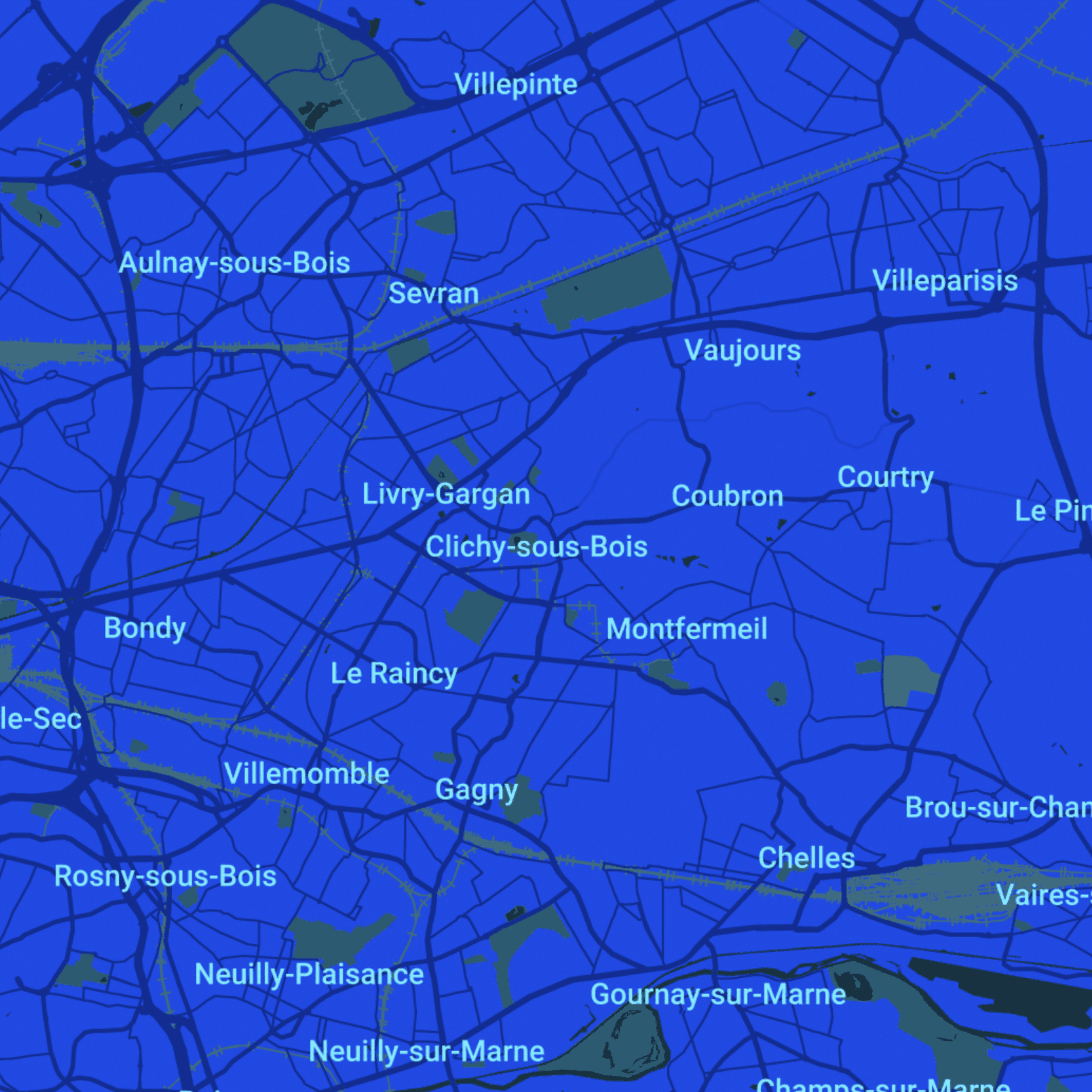 carte Urgences vétérinaires Clichy-sous-Bois (93390)