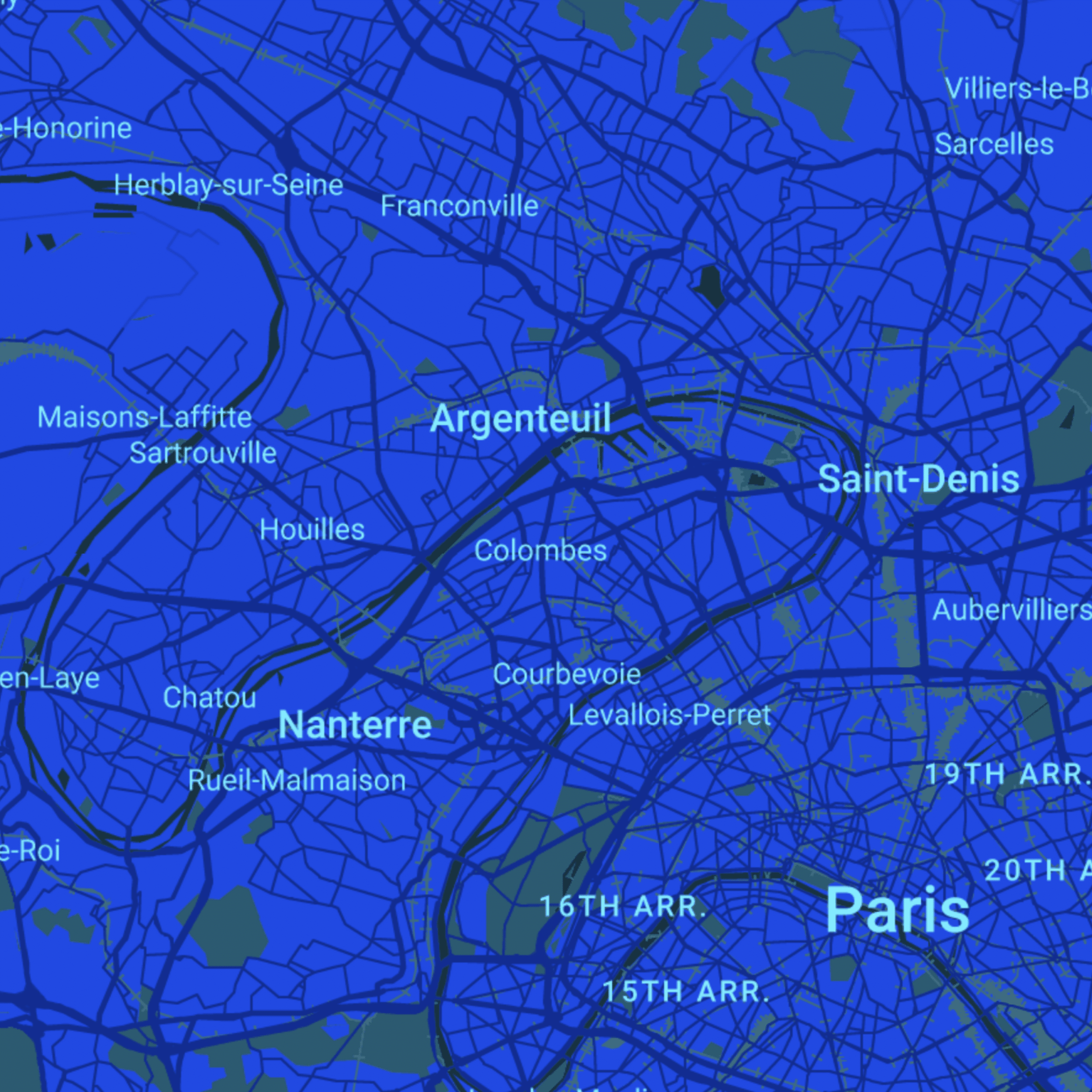 carte Urgences vétérinaires Colombes (92700)