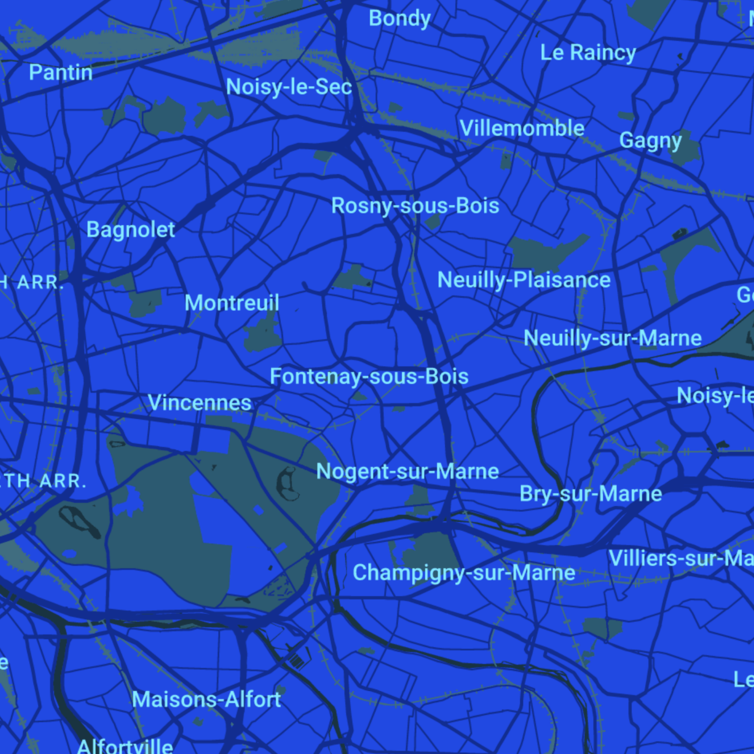 carte Urgences vétérinaires Fontenay-sous-Bois (94120)