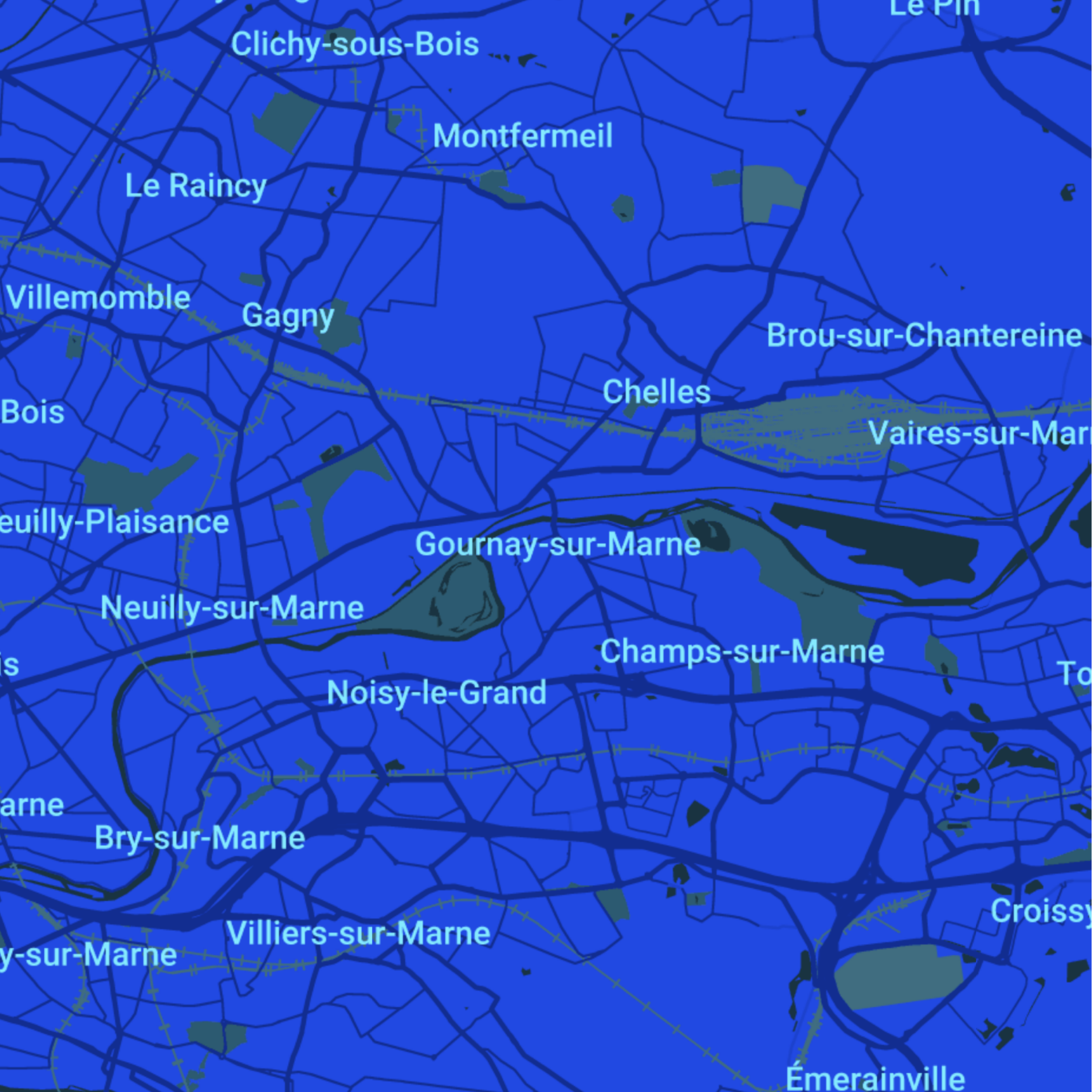 carte Urgences vétérinaires Gournay-sur-Marne (93460)