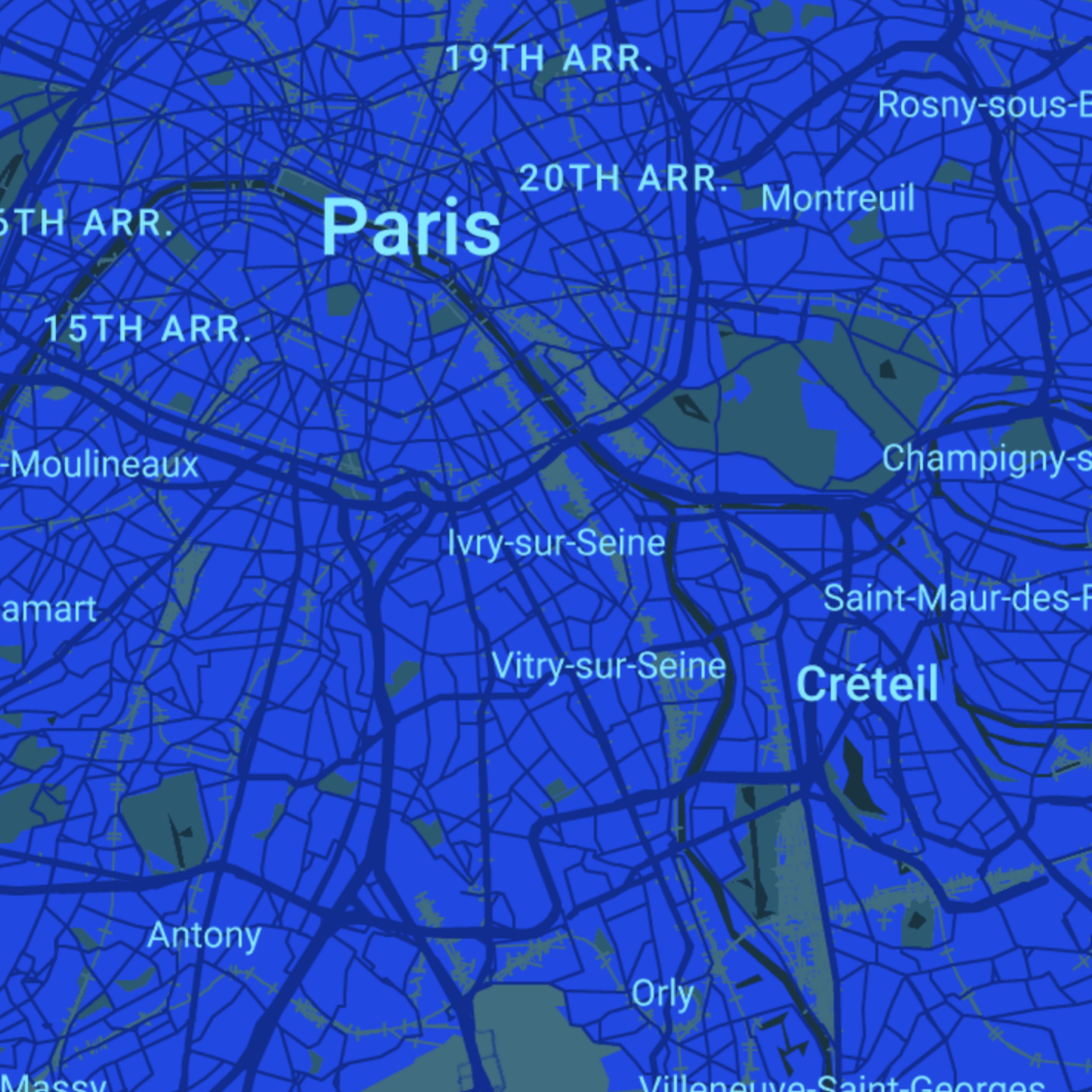 carte Urgences vétérinaires  Ivry-sur-Seine (94200)