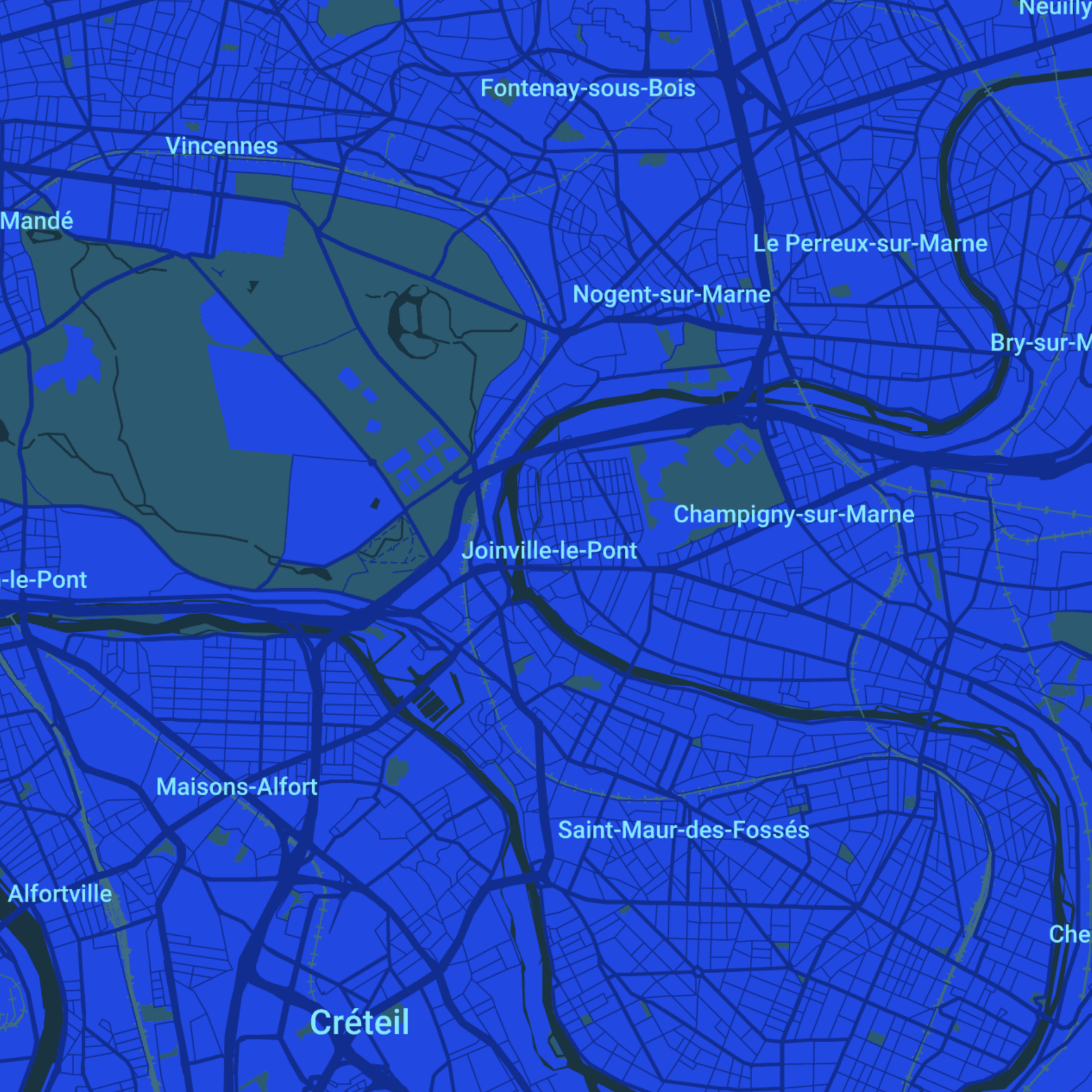 carte Urgences vétérinaires Joinville-le-Pont  (94340)