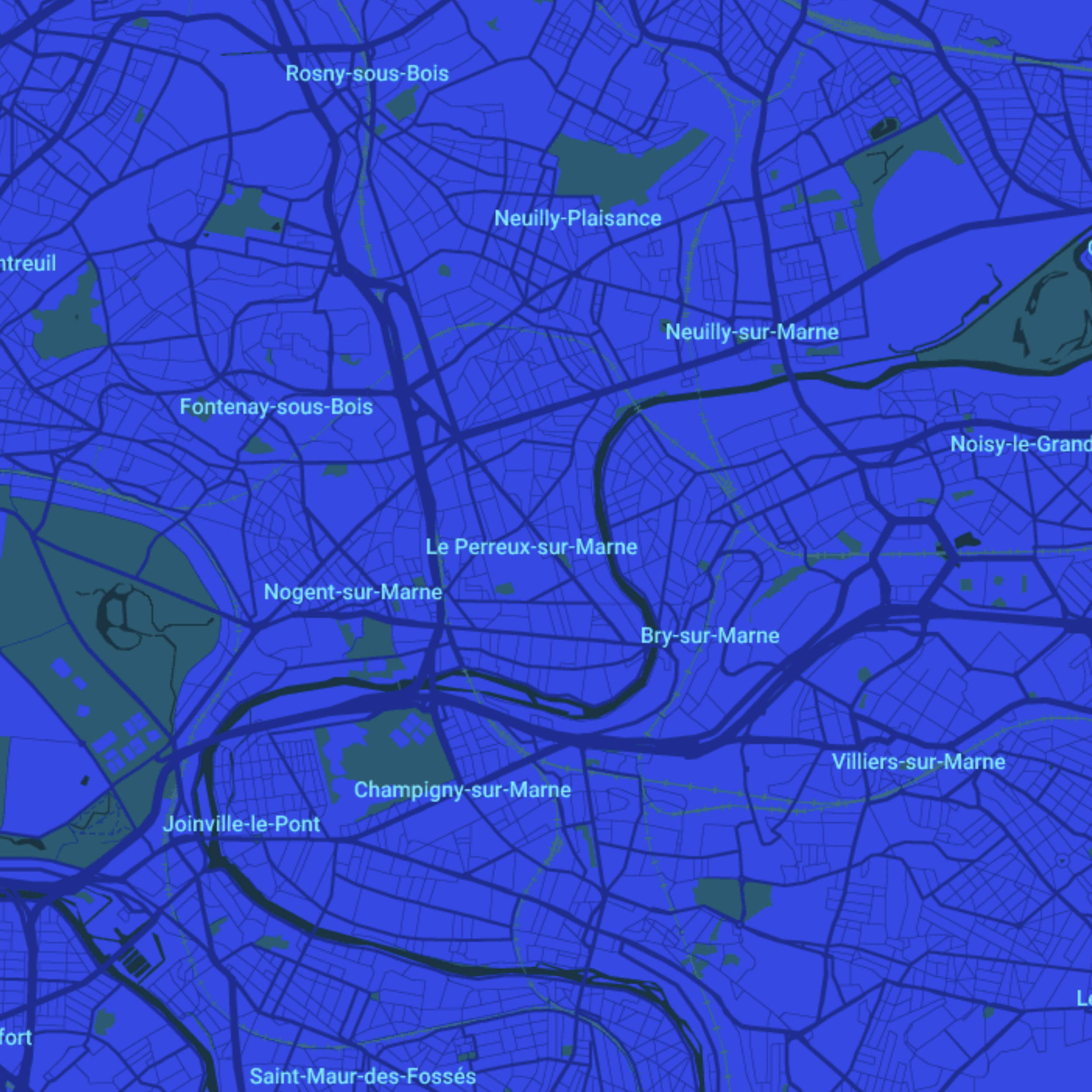 carte Urgences vétérinaires Le Perreux-sur-Marne (94170)