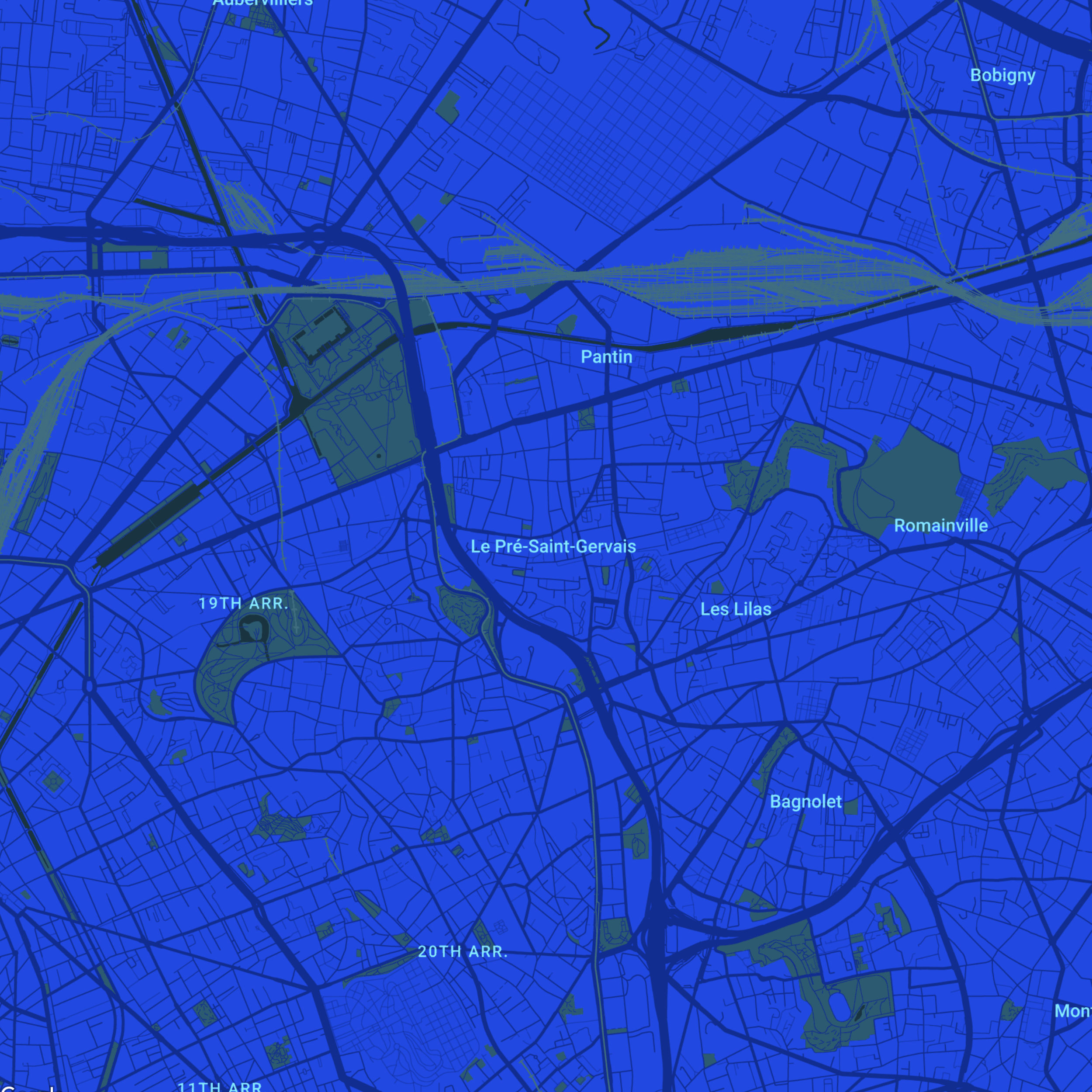 carte Urgences vétérinaires Le Pré-Saint-Gervais (93310)