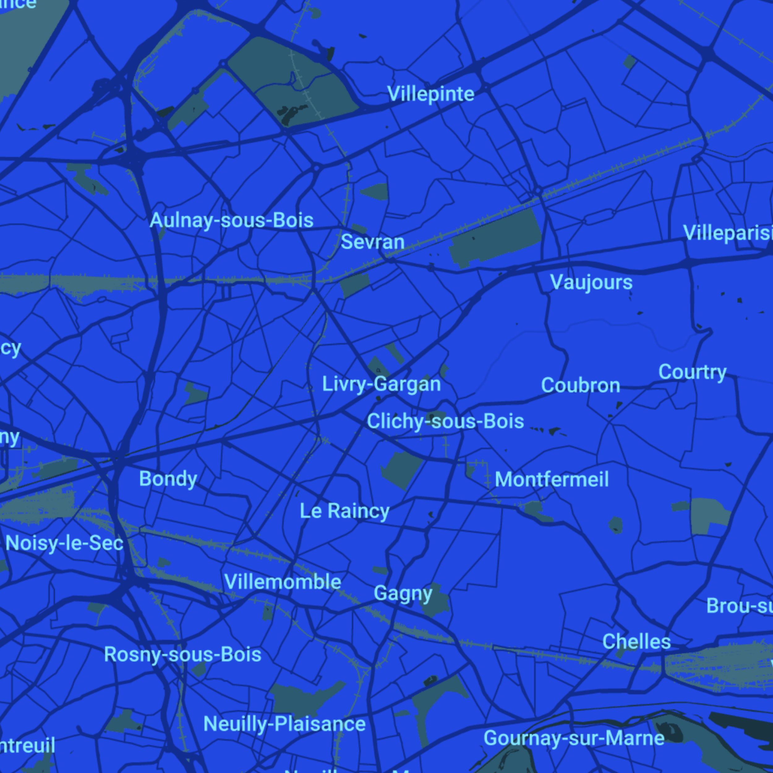 carte Urgences vétérinaires Livry-Gargan (93190)