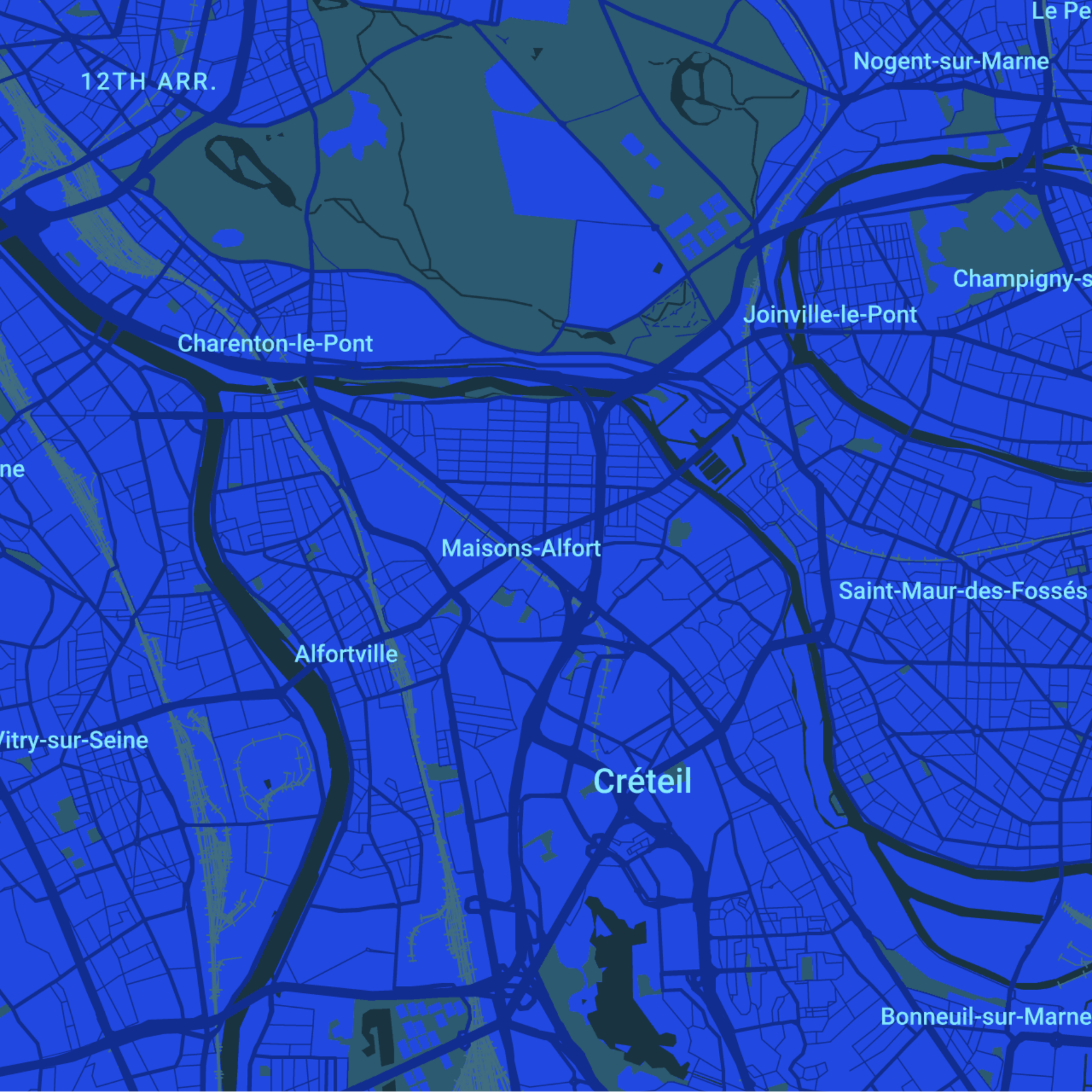 carte Urgences vétérinaires Maisons-Alfort (94700)