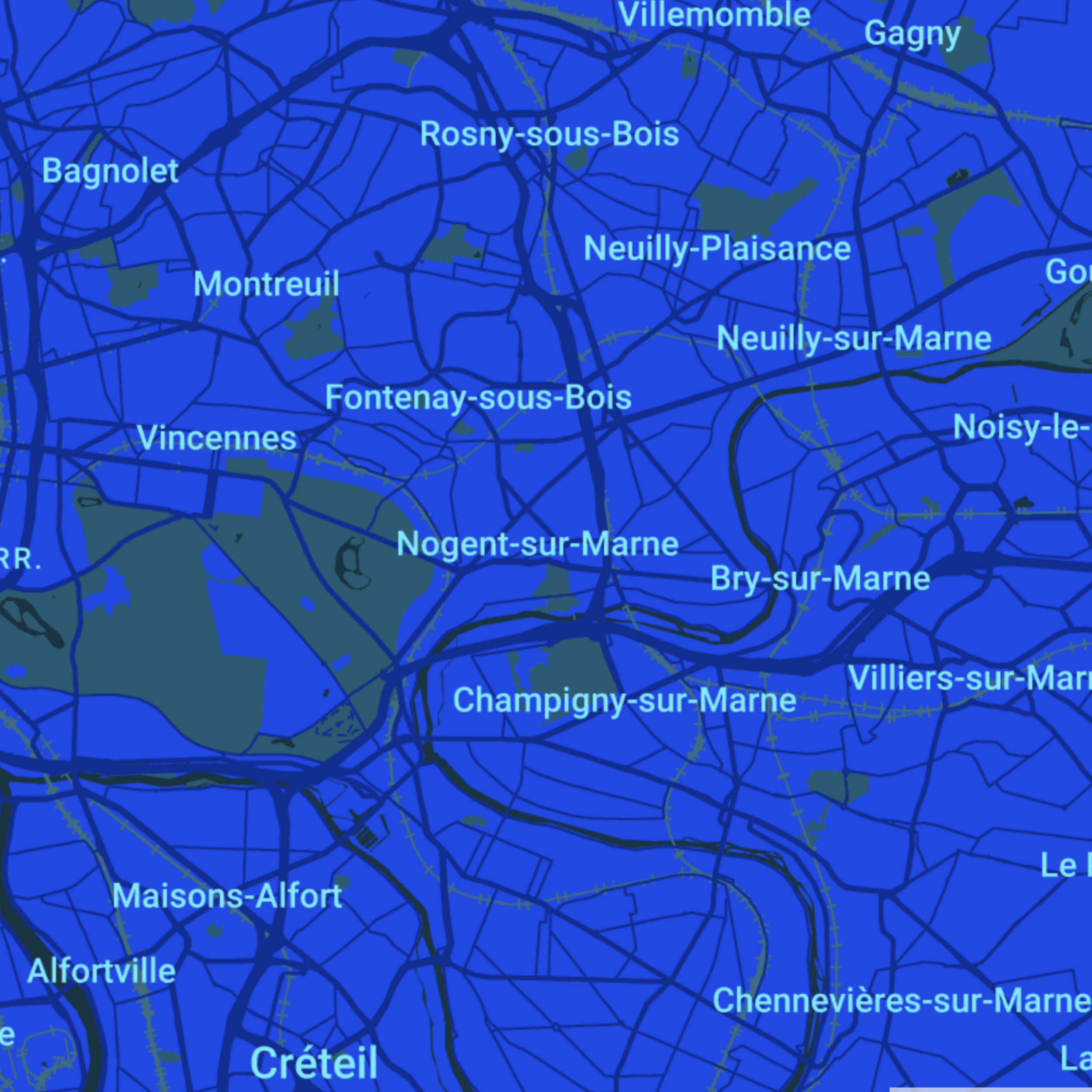 carte Urgences vétérinaires Nogent-sur-Marne (94130)