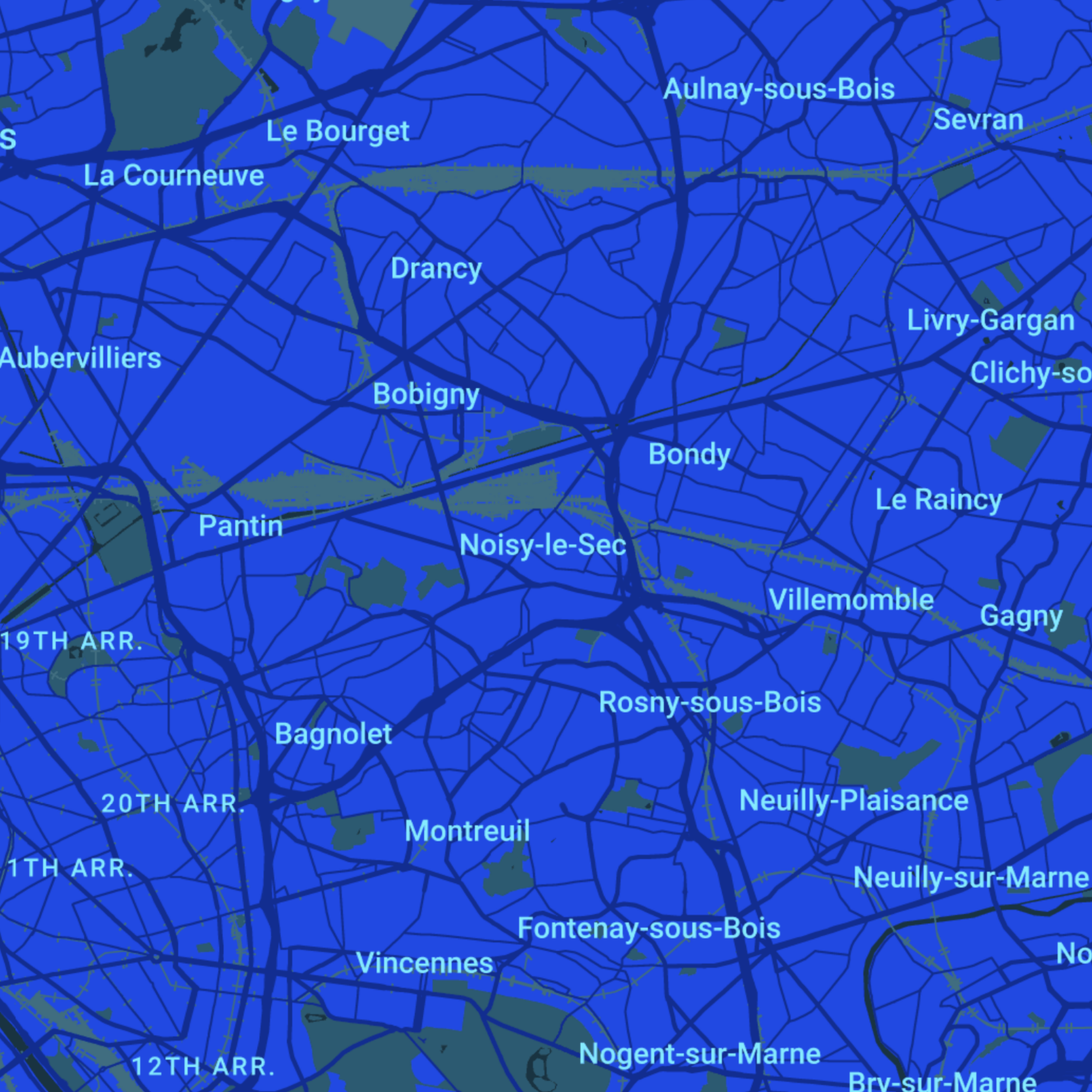 carte Urgences vétérinaires Noisy-le-Sec (93130)