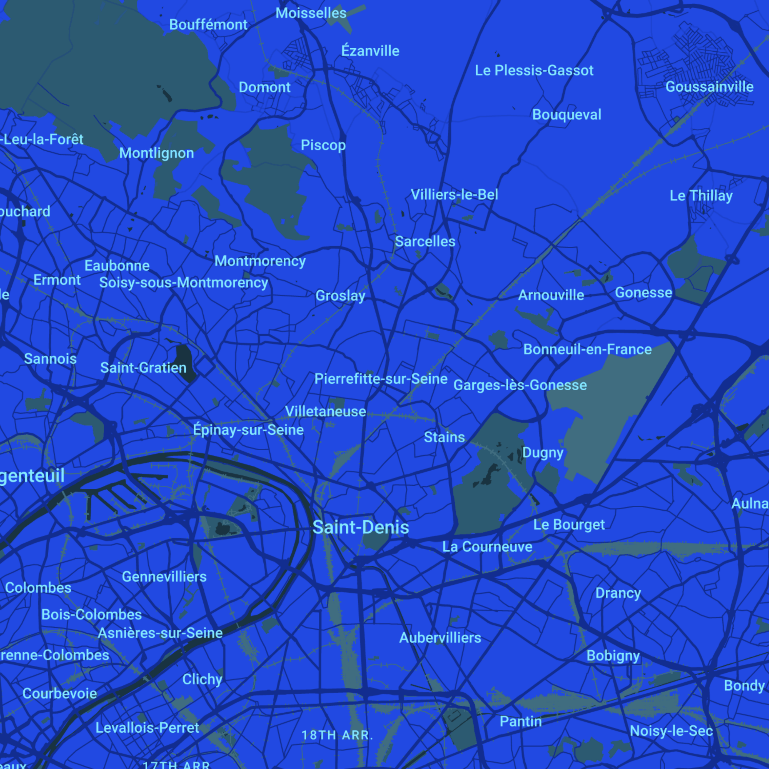 carte Urgences vétérinaires Pierrefitte-sur-Seine (93380)