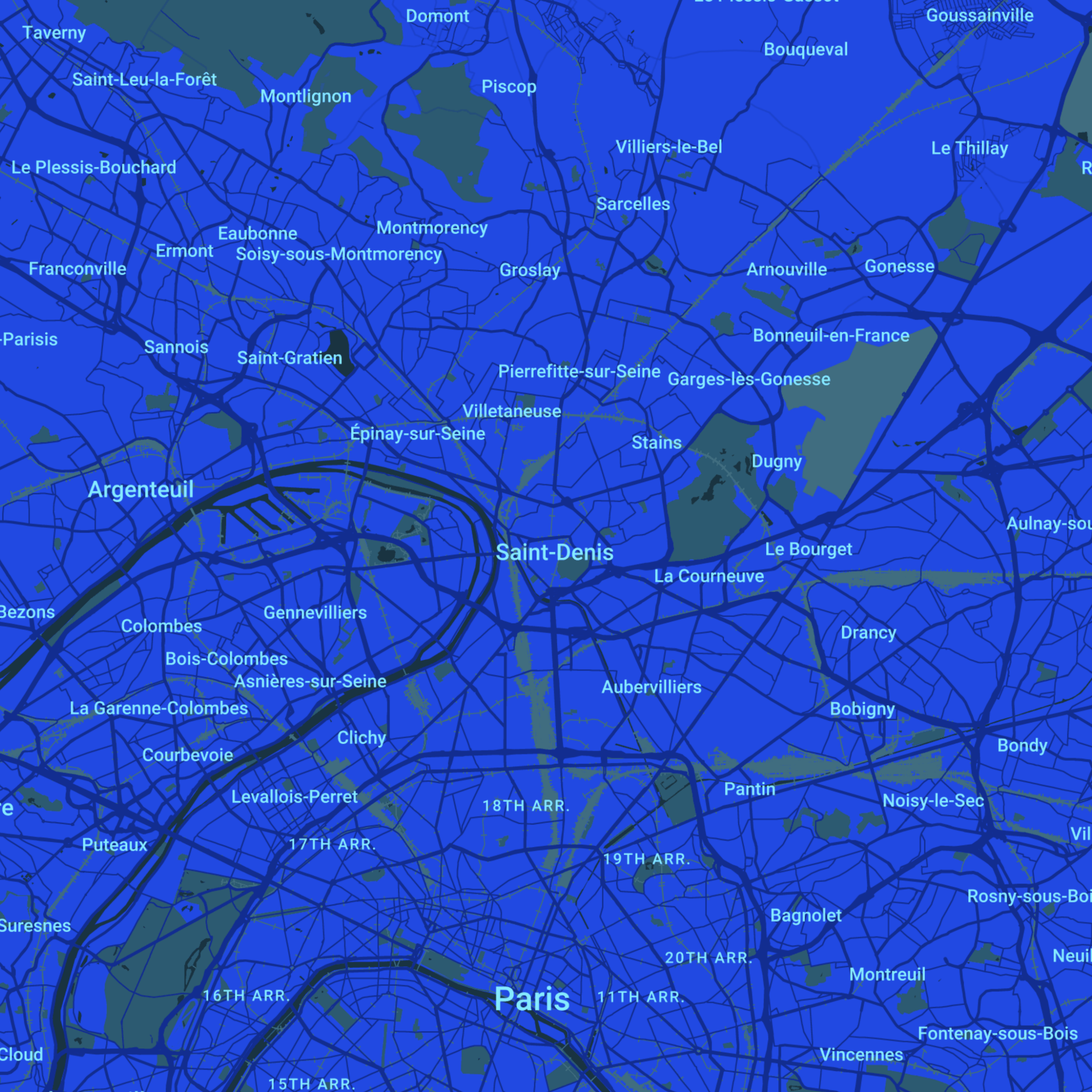 carte Urgences vétérinaires Saint-Denis (93200)