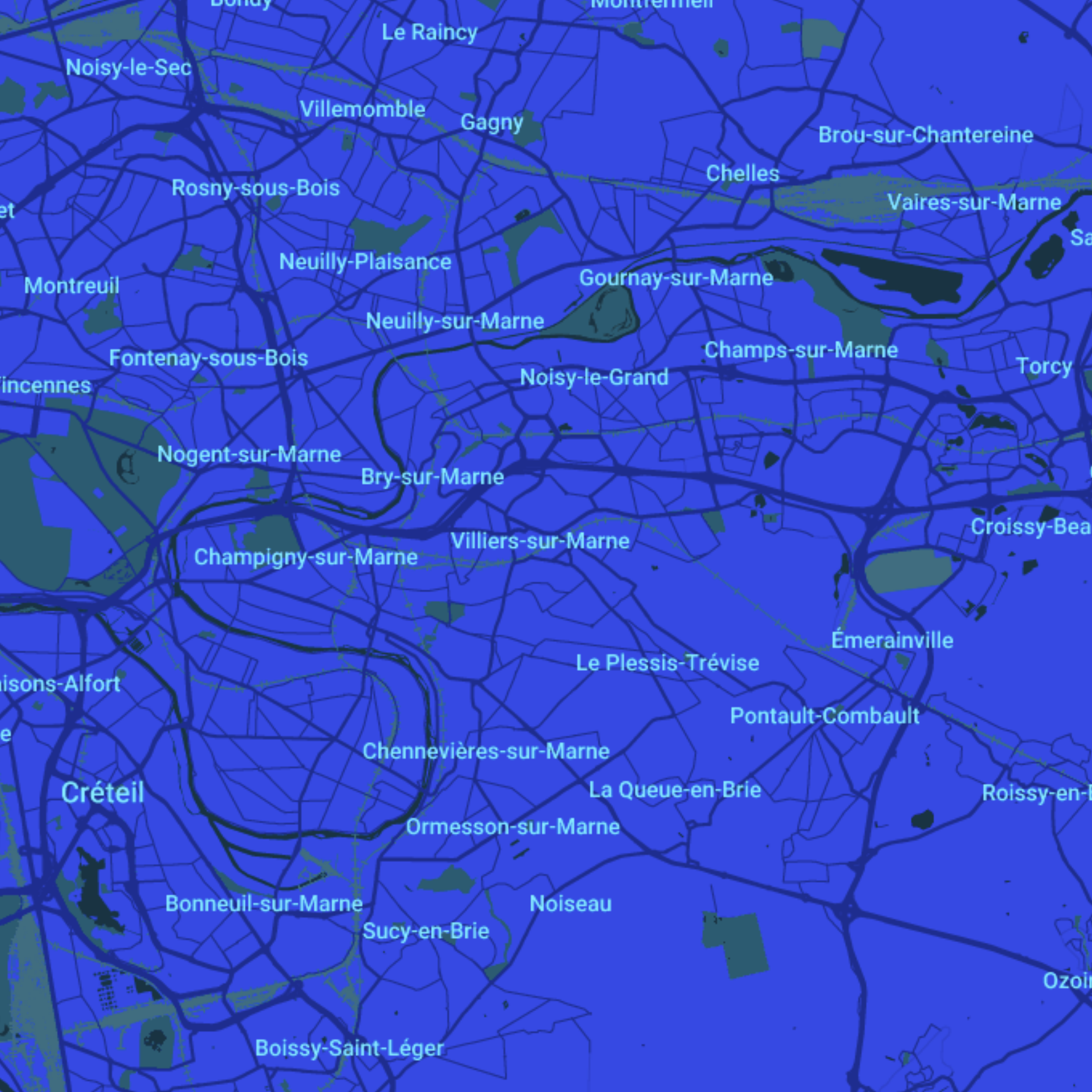 carte Urgences vétérinaires Villiers-sur-Marne (94350)