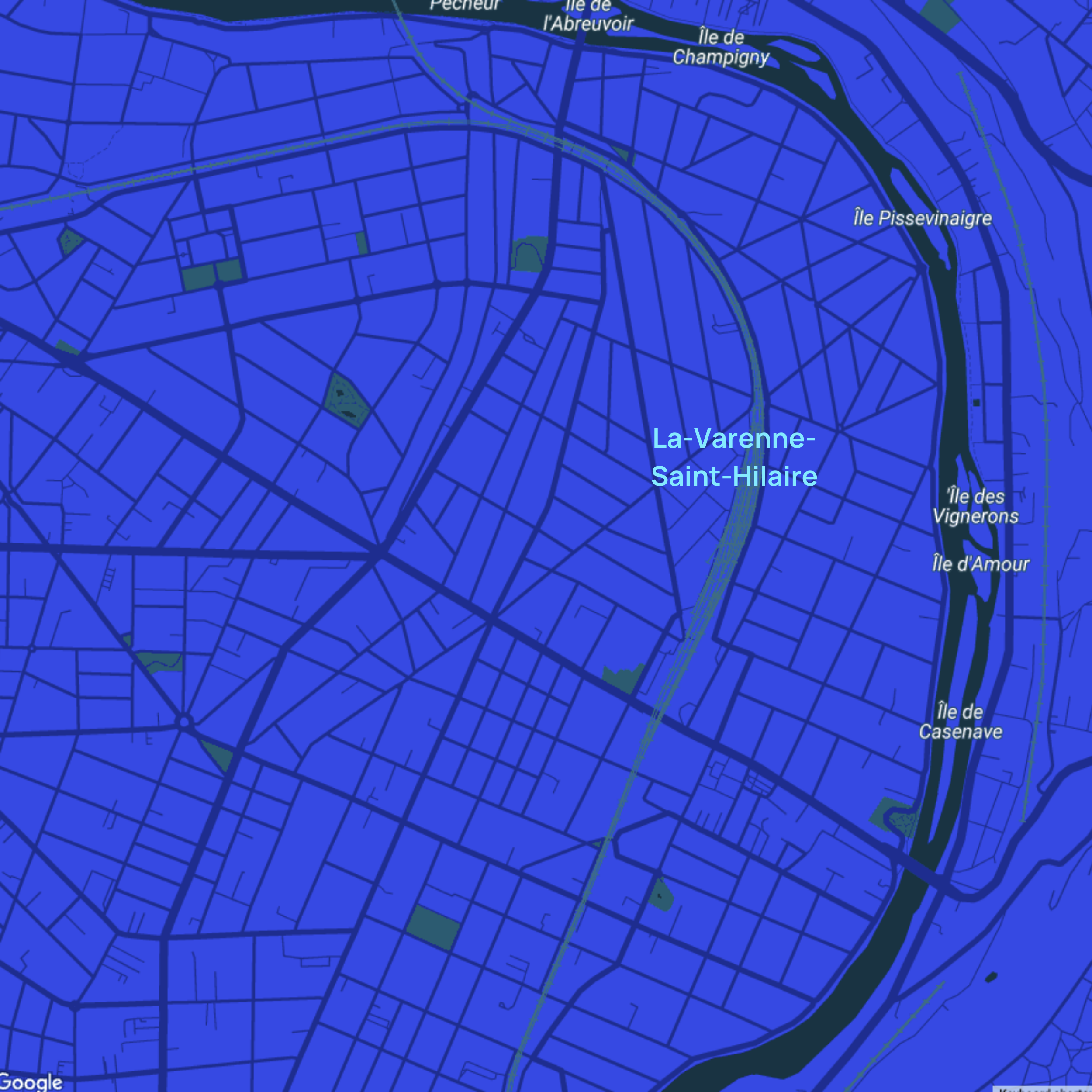 carte Urgences vétérinaires La Varenne Saint-Hilaire (94210)