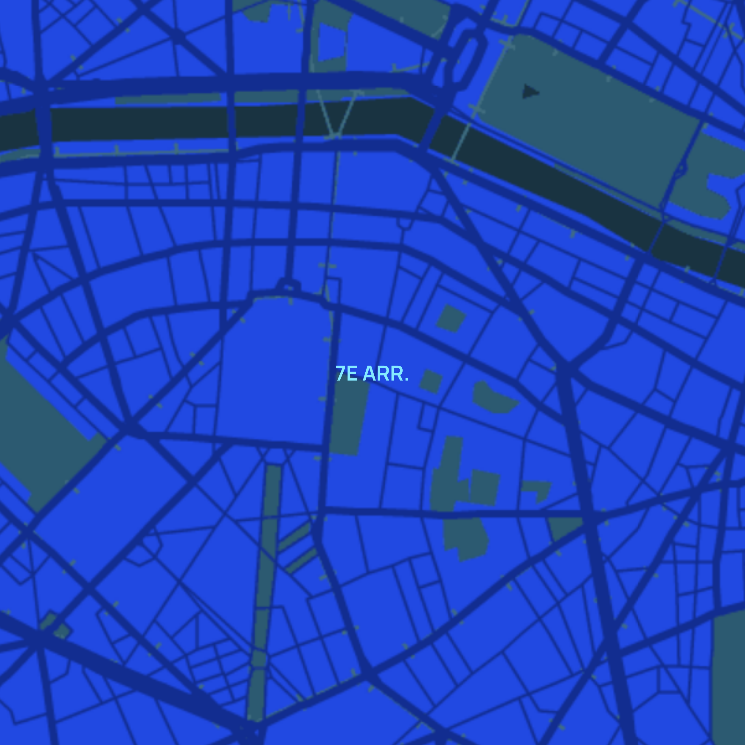 carte Urgences vétérinaires Paris 7e (75007)