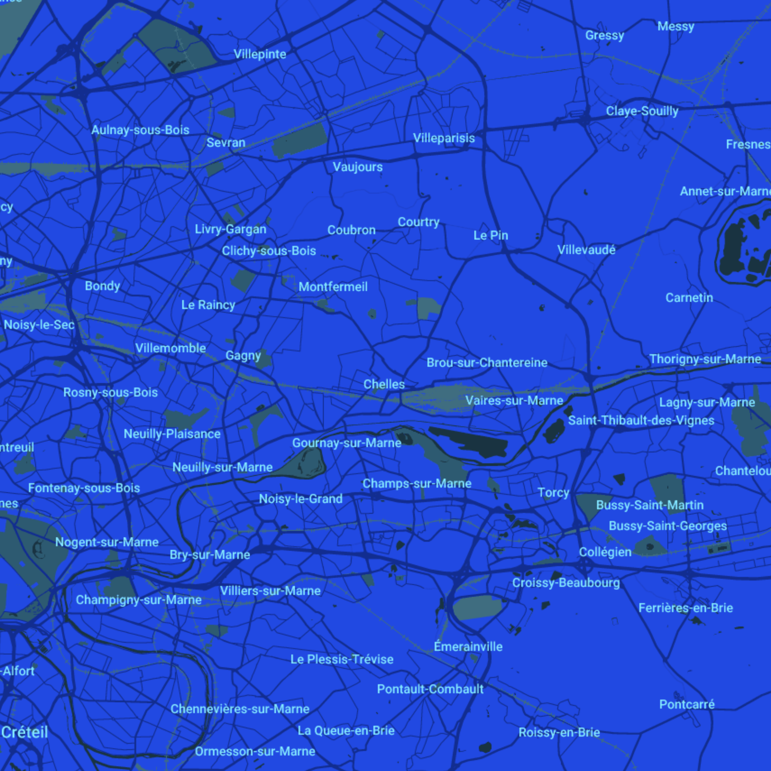 carte Urgences vétérinaires Chelles (77500)