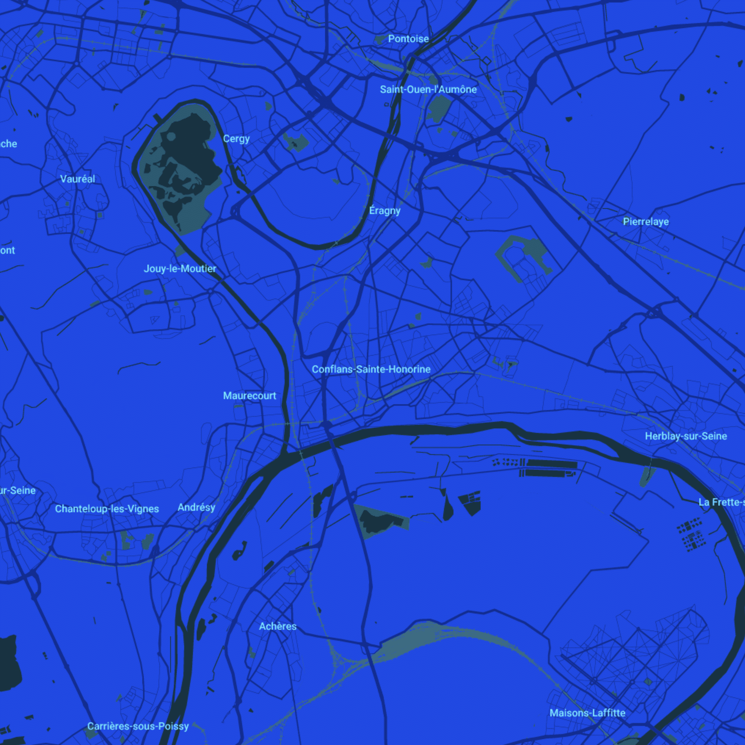 carte Urgences vétérinaires Conflans-Sainte-Honorine (78700)