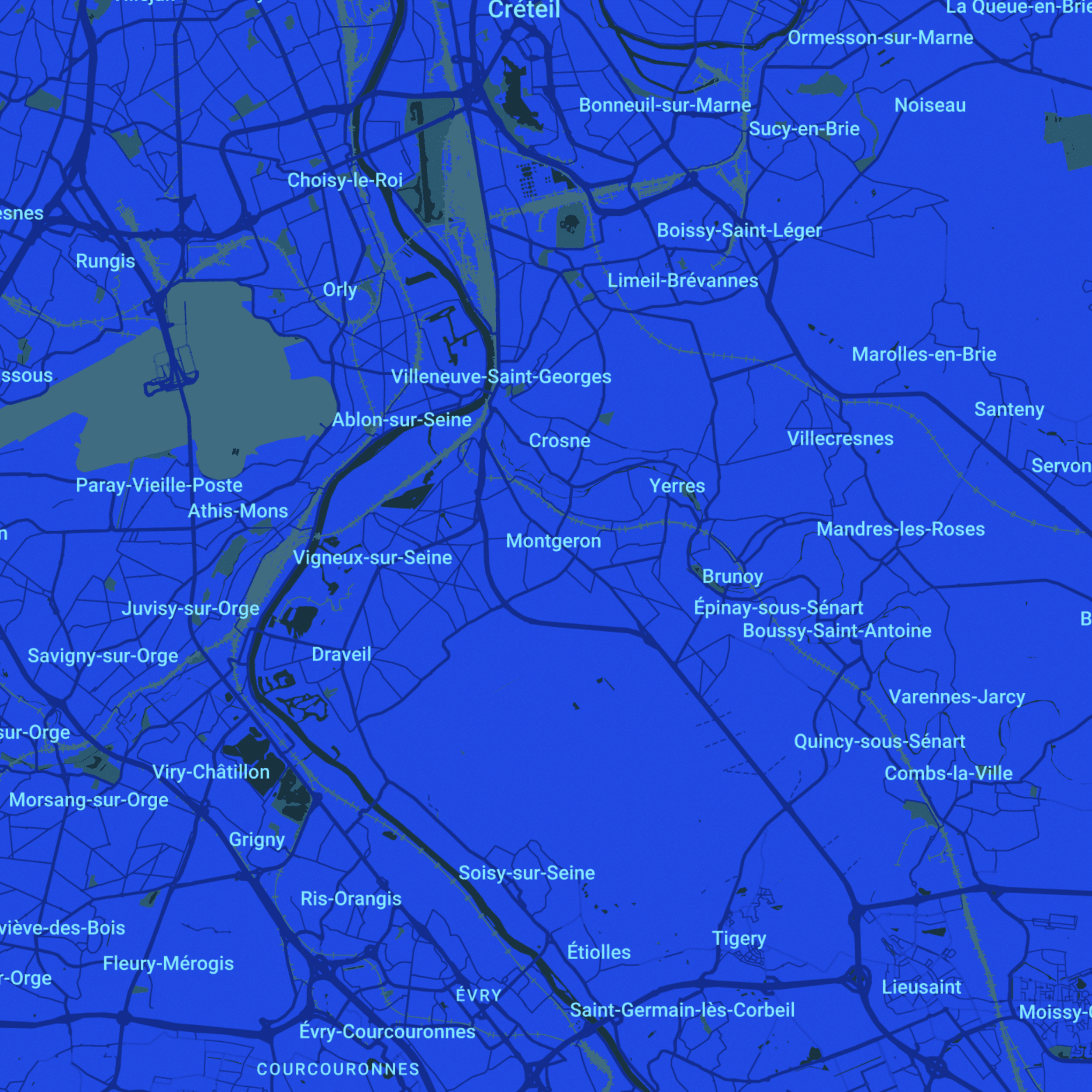 carte Urgences vétérinaires Mennecy (91540)