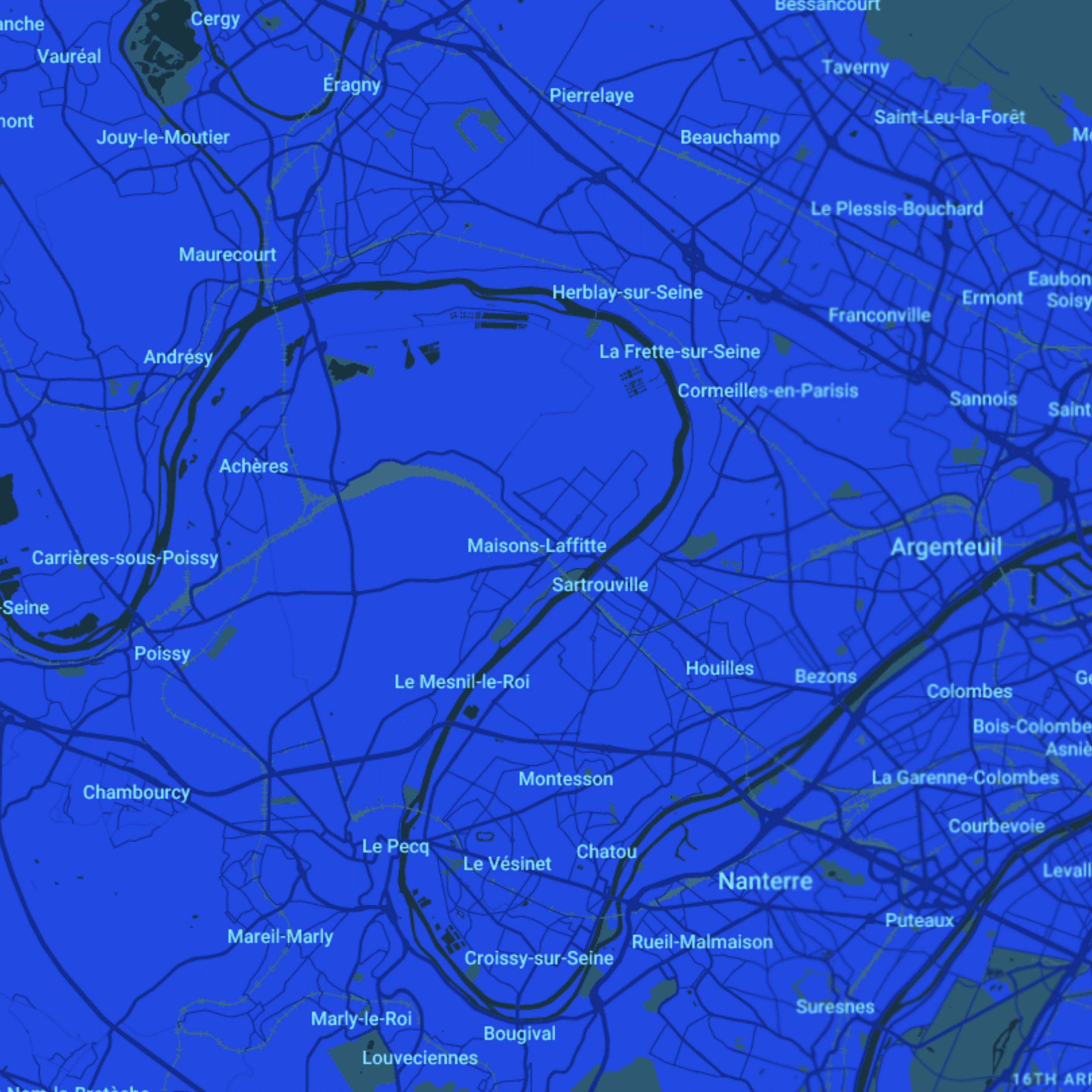 carte Urgences vétérinaires Sartrouville (78500)