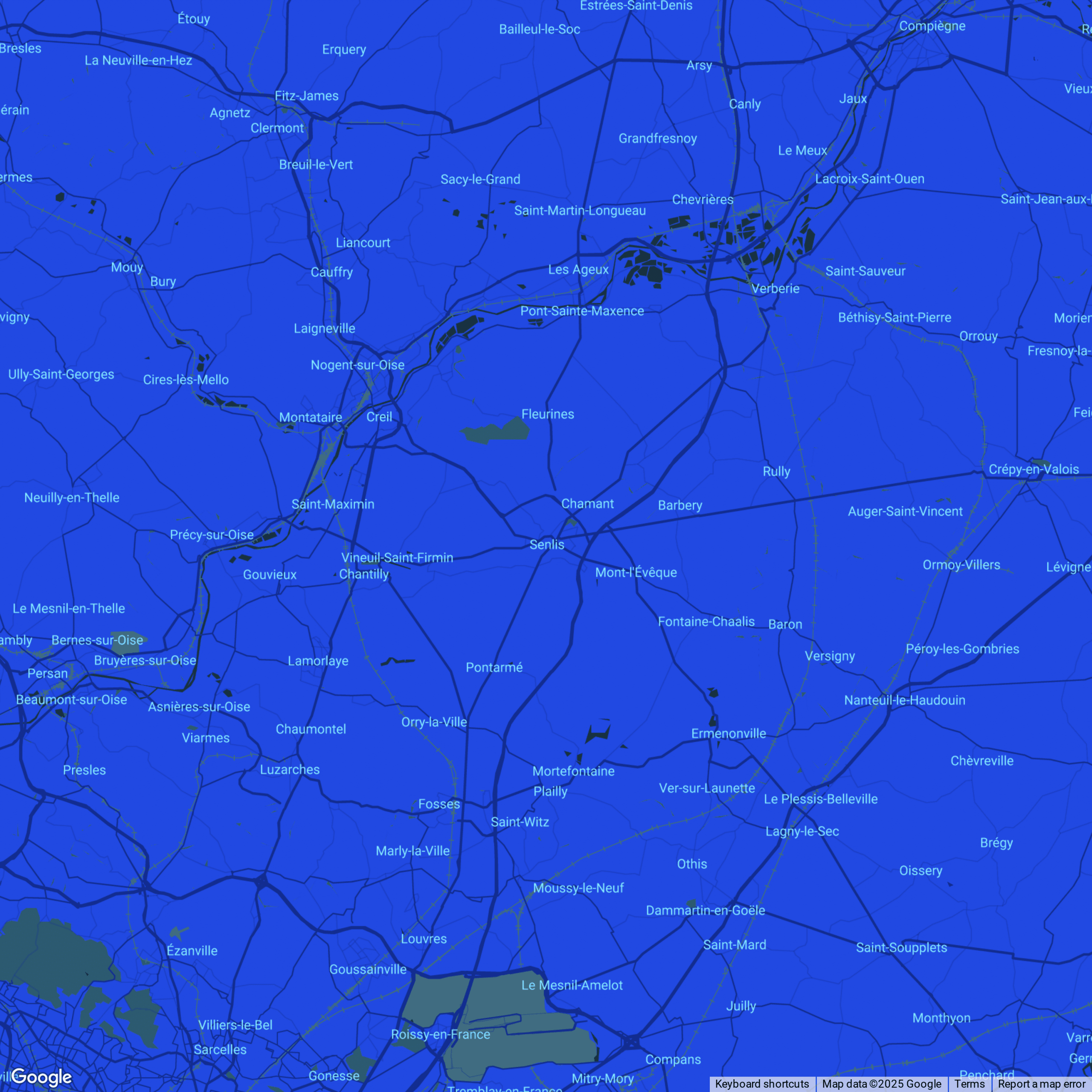 carte Urgences vétérinaires Senlis (60300)