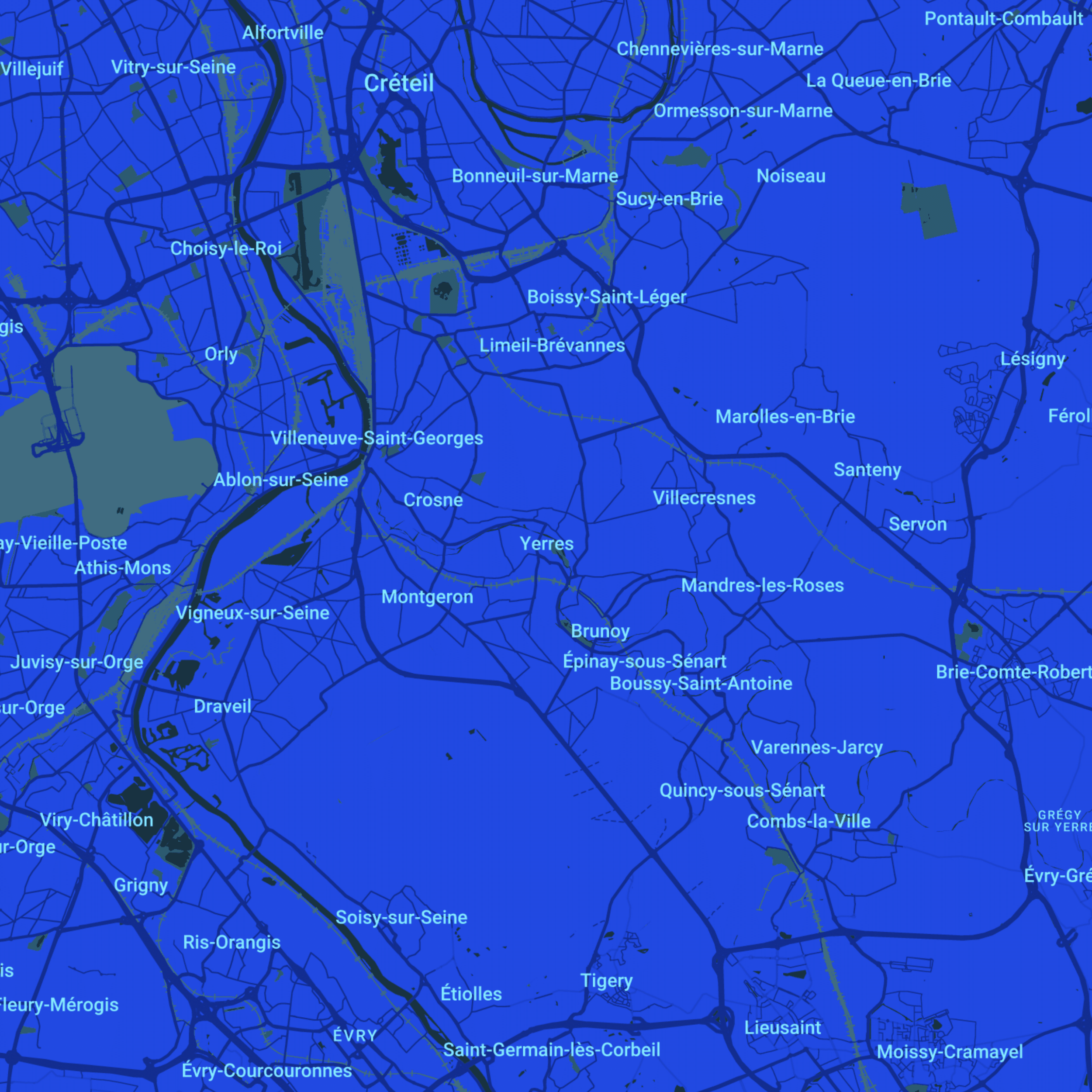 carte Urgences vétérinaires Yerres (91330)