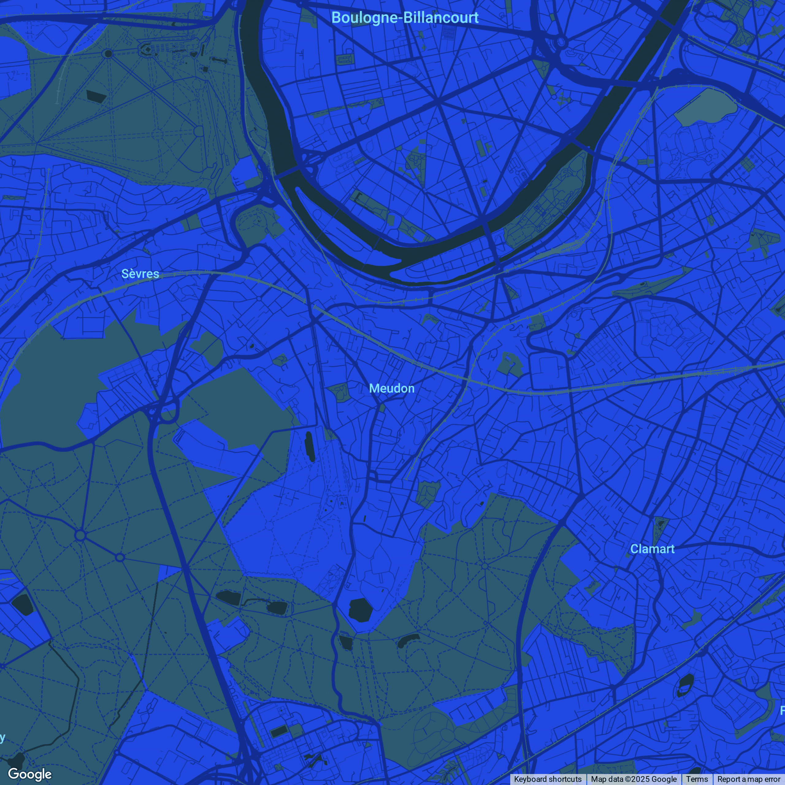 carte Urgences vétérinaires Meudon (92190)