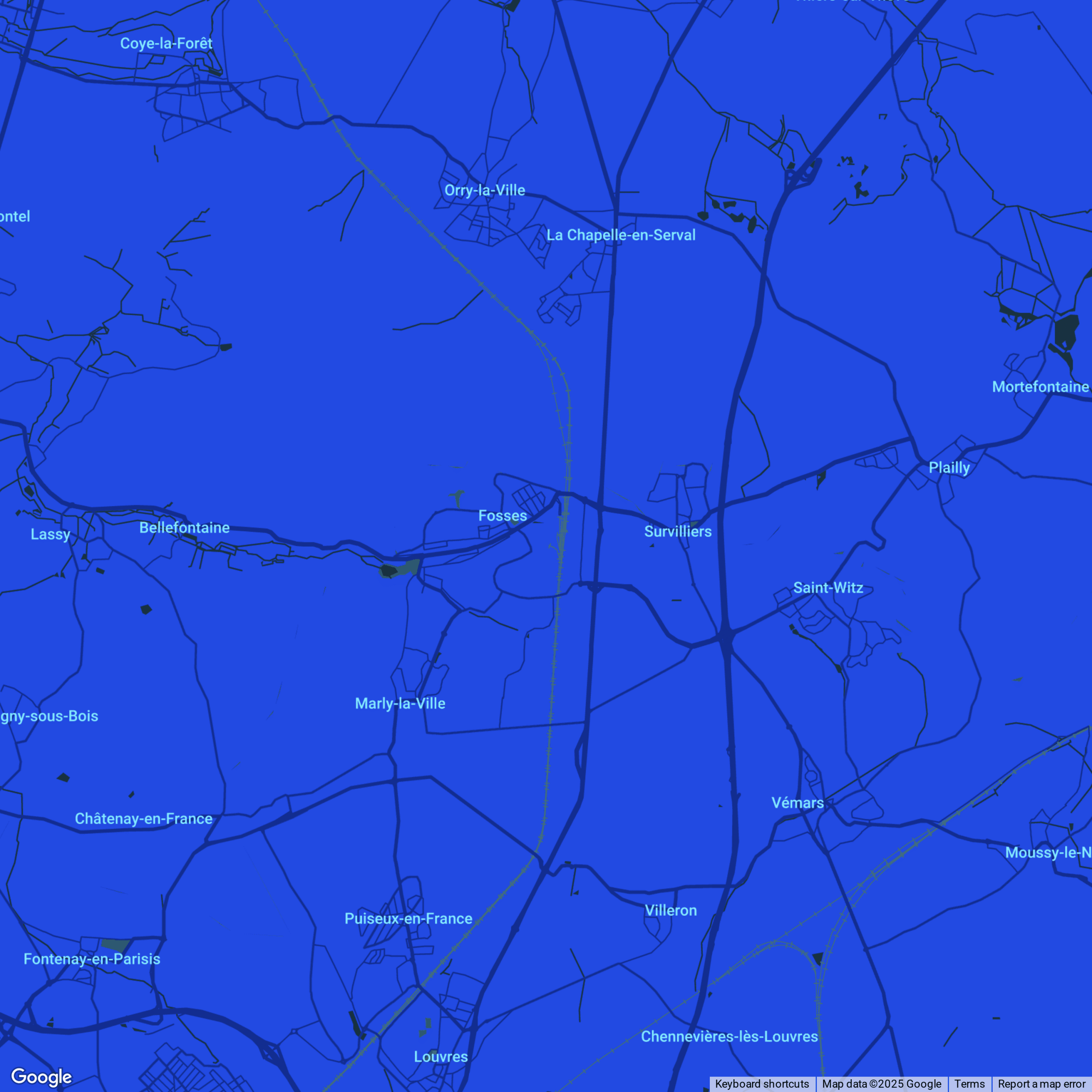 carte Urgences vétérinaires Fosses (95470)