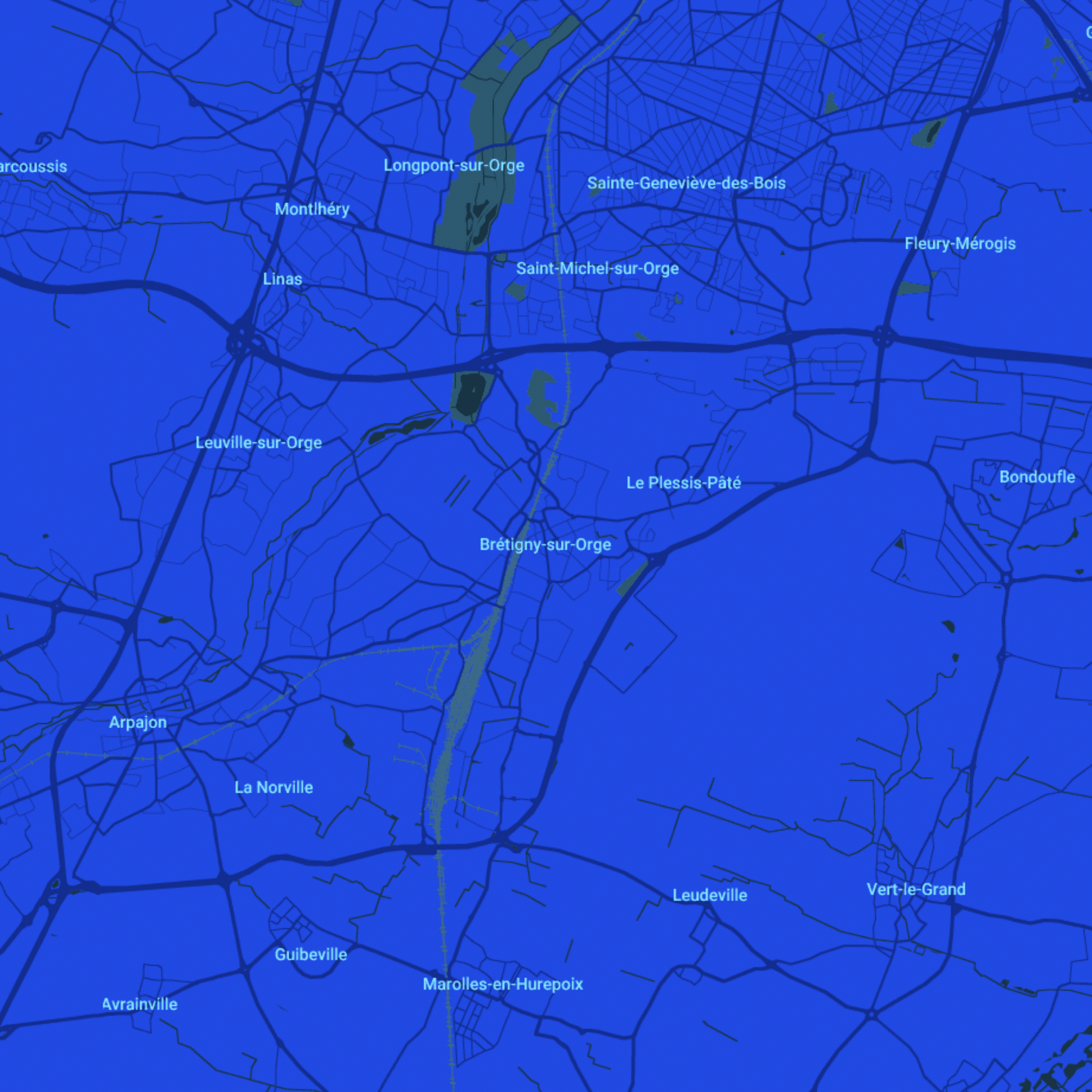 carte Urgences vétérinaires Brétigny-sur-Orge (91220)