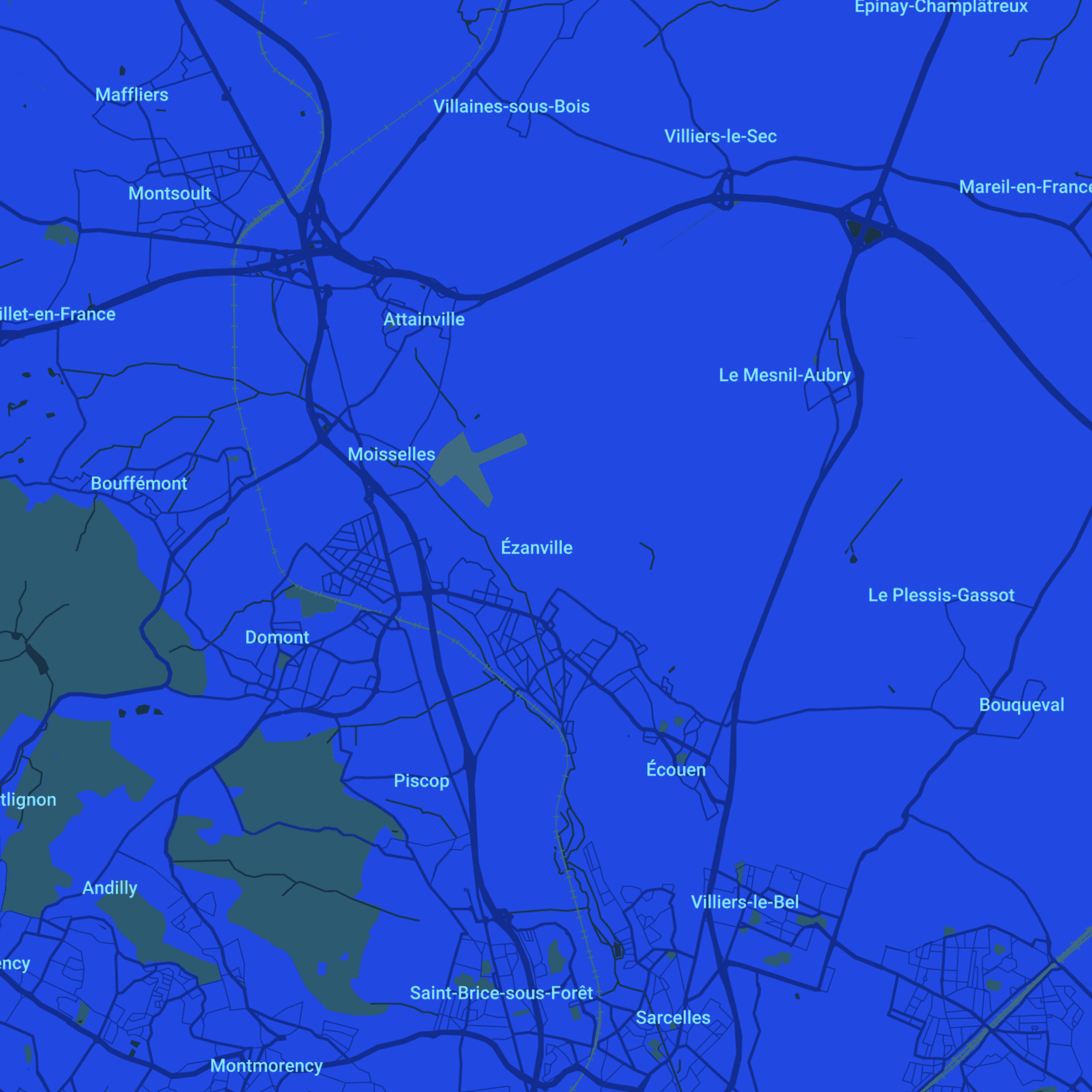 carte Urgences vétérinaires Ezanville (95460)