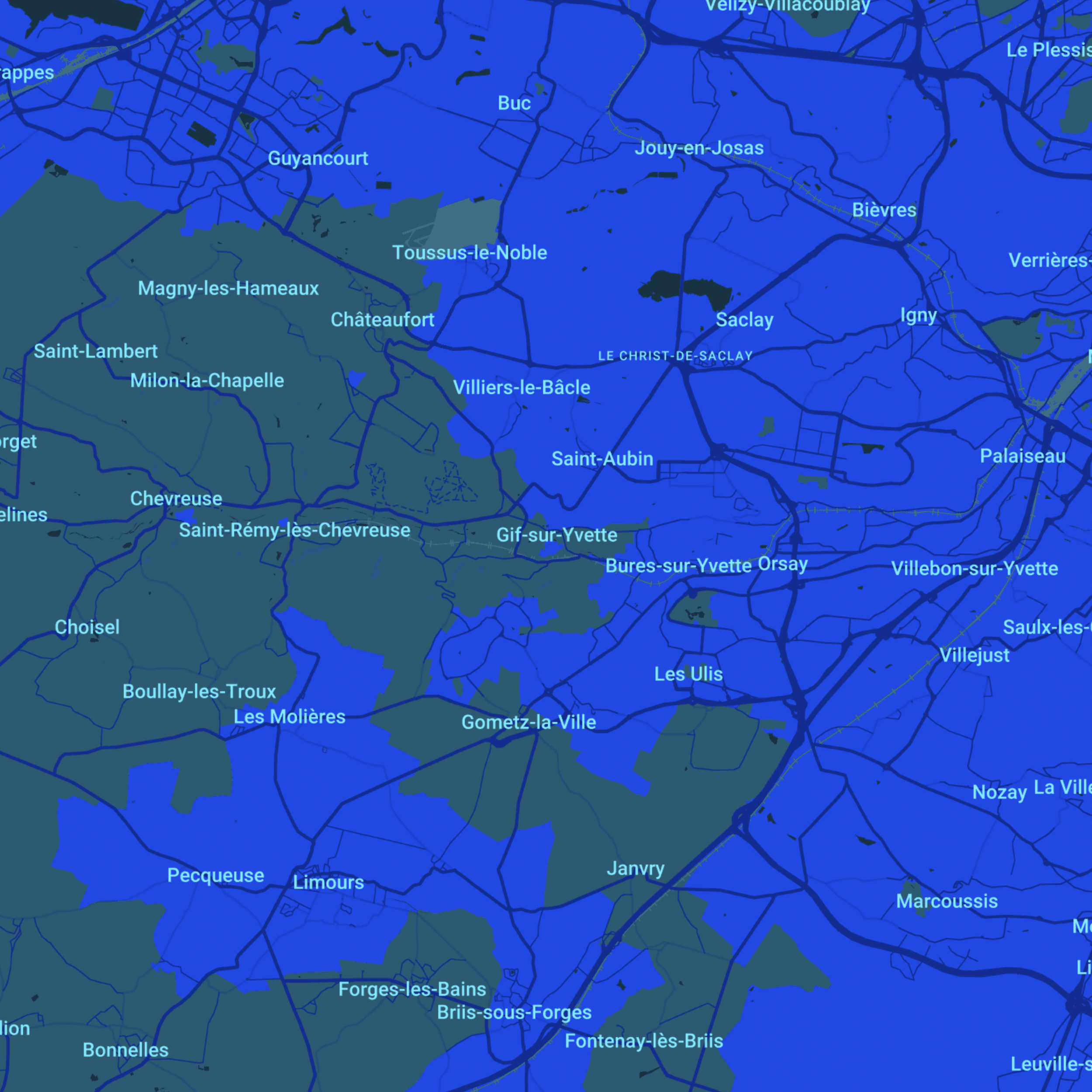 carte Urgences vétérinaires Gif sur Yvette (91190)