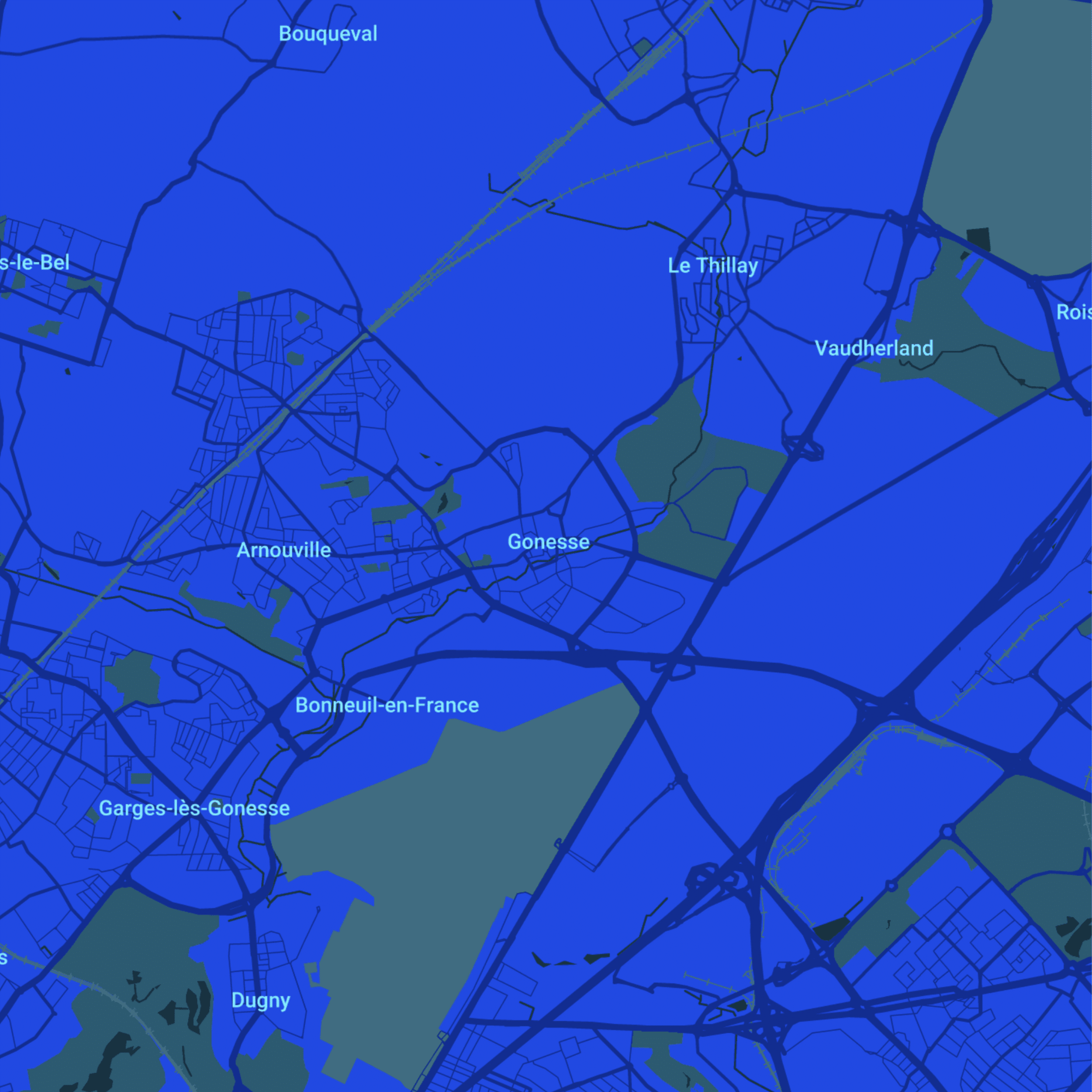 carte Urgences vétérinaires Gonesse (95500)