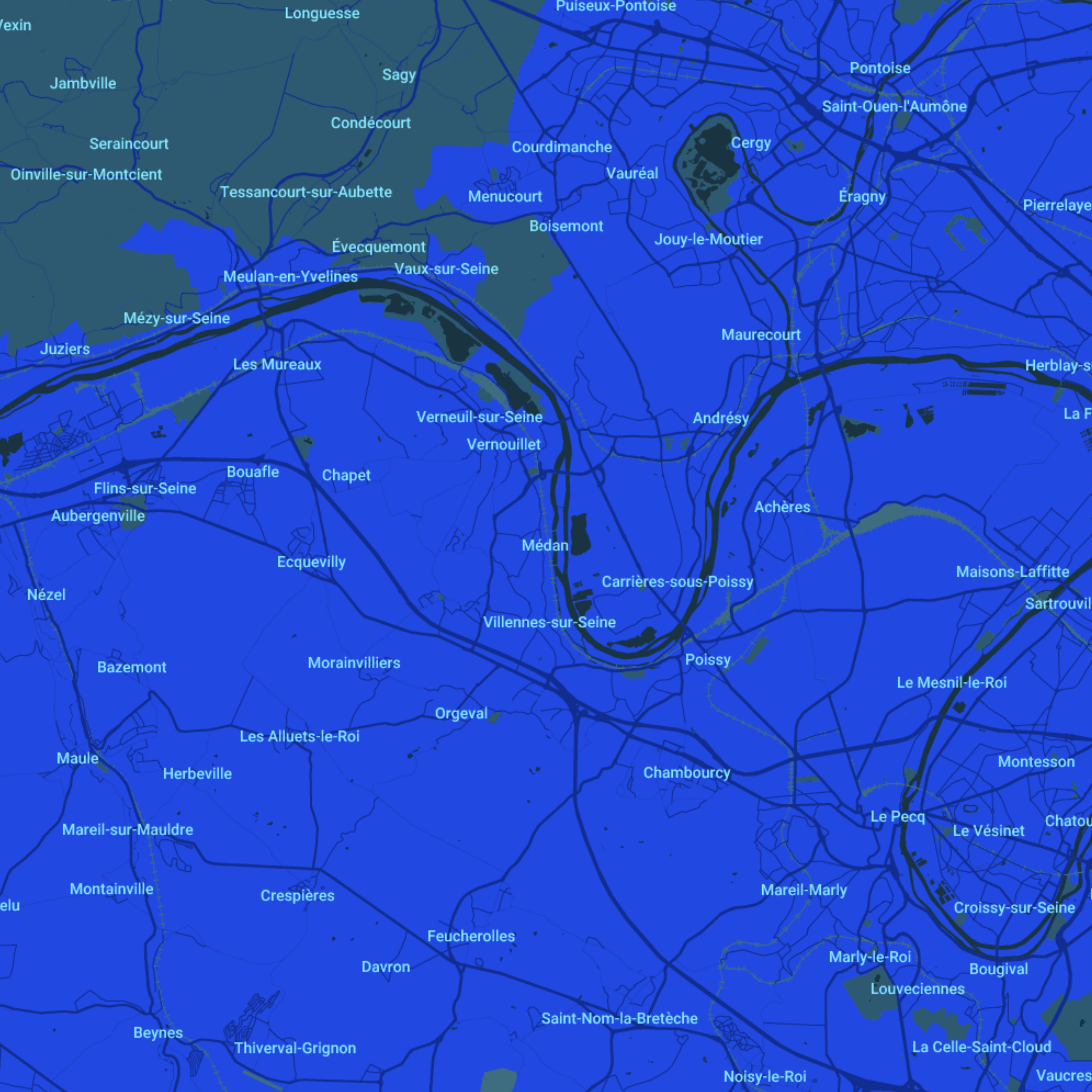 carte Urgences vétérinaires Médan (78670)