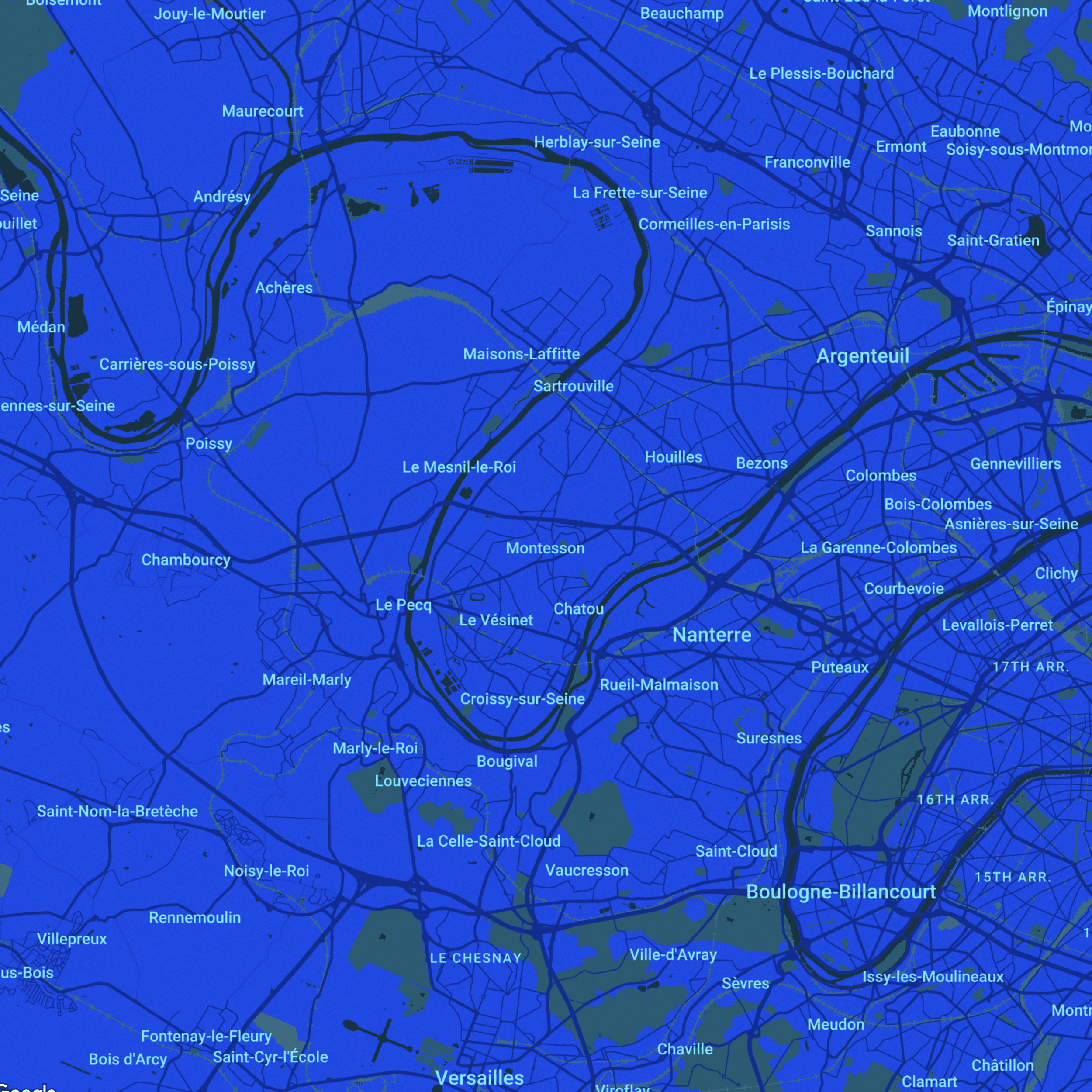 carte Urgences vétérinaires Montesson (78360)