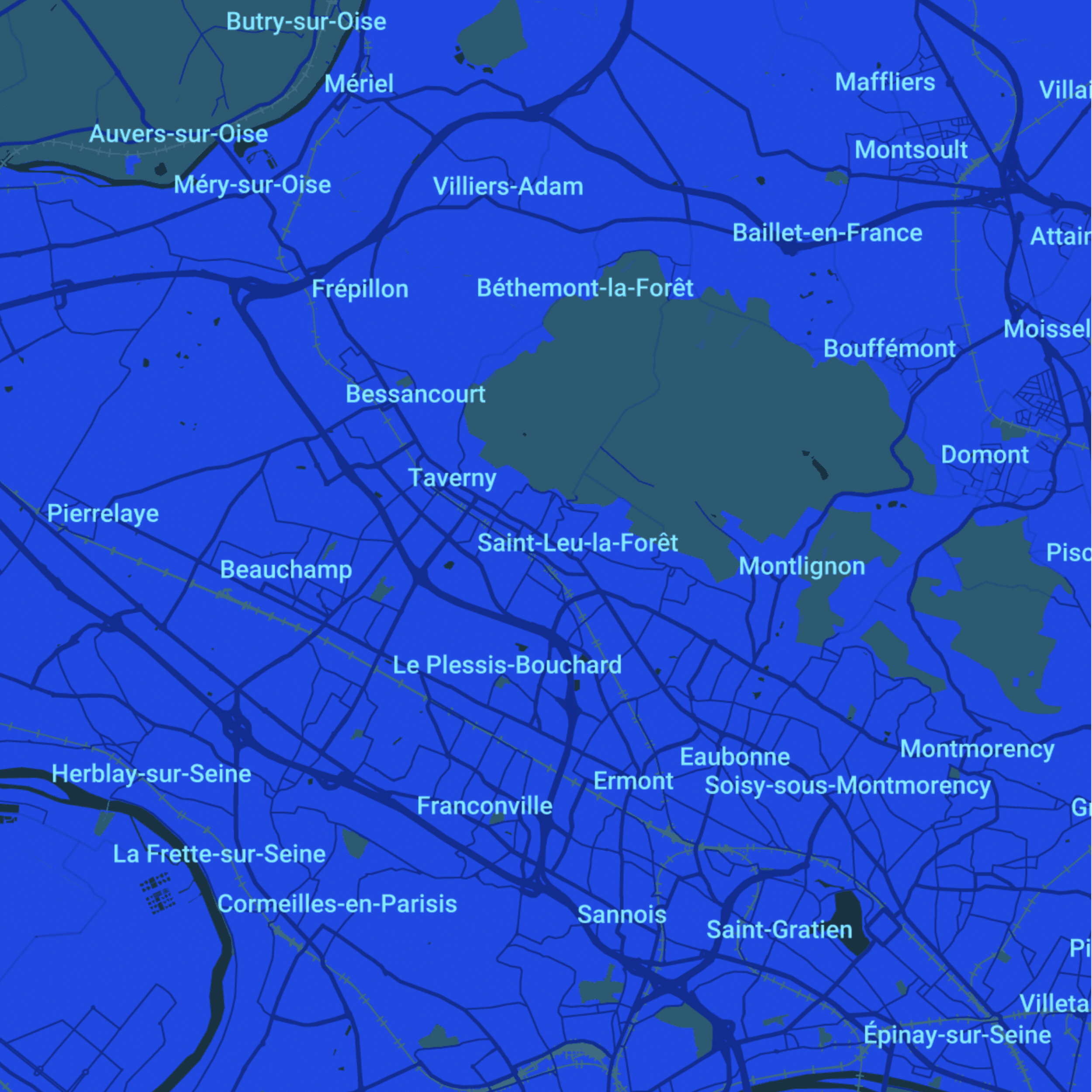 carte Urgences vétérinaires Saint-Leu-la-Forêt (95320)