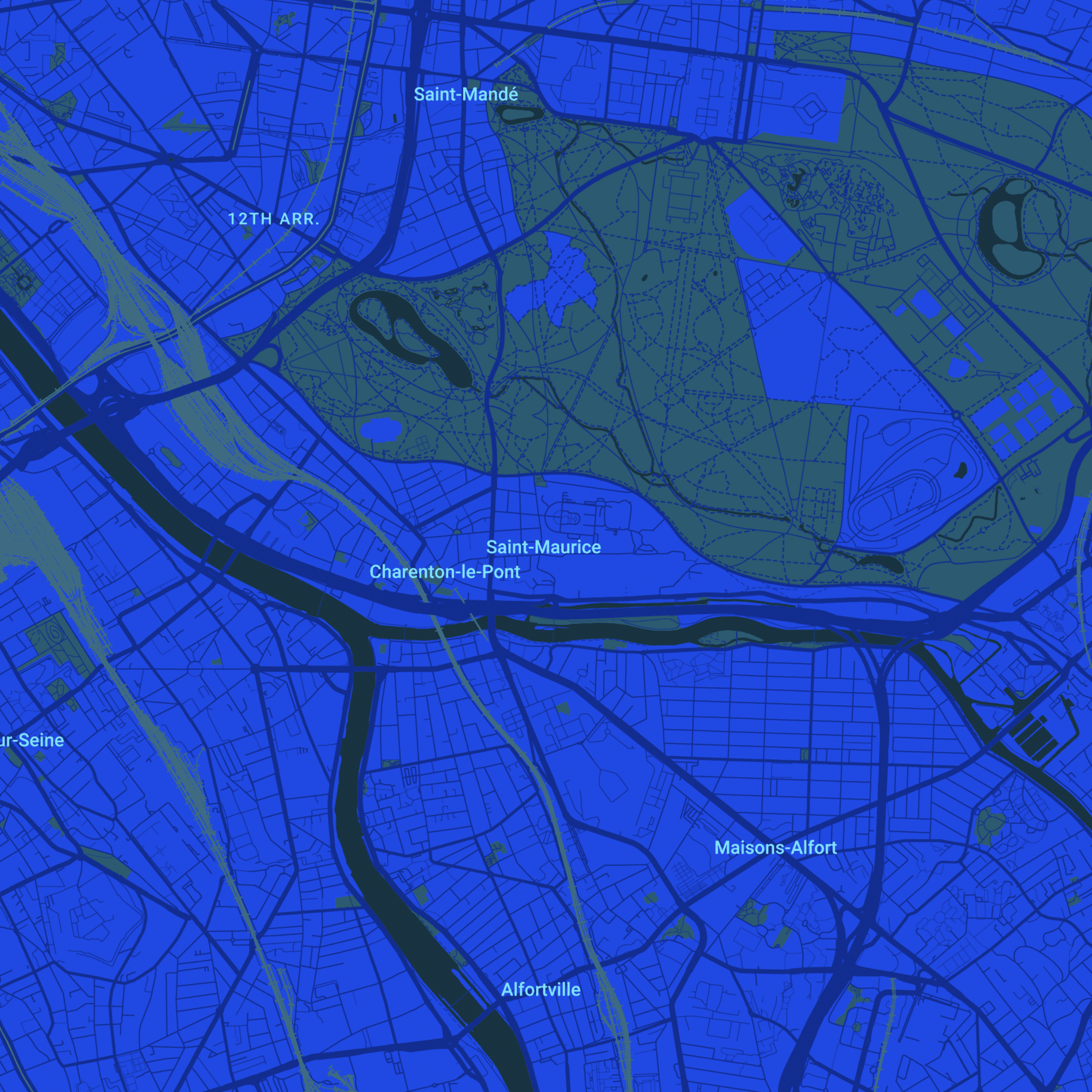 carte Urgences vétérinaires Saint-Maurice (94410)