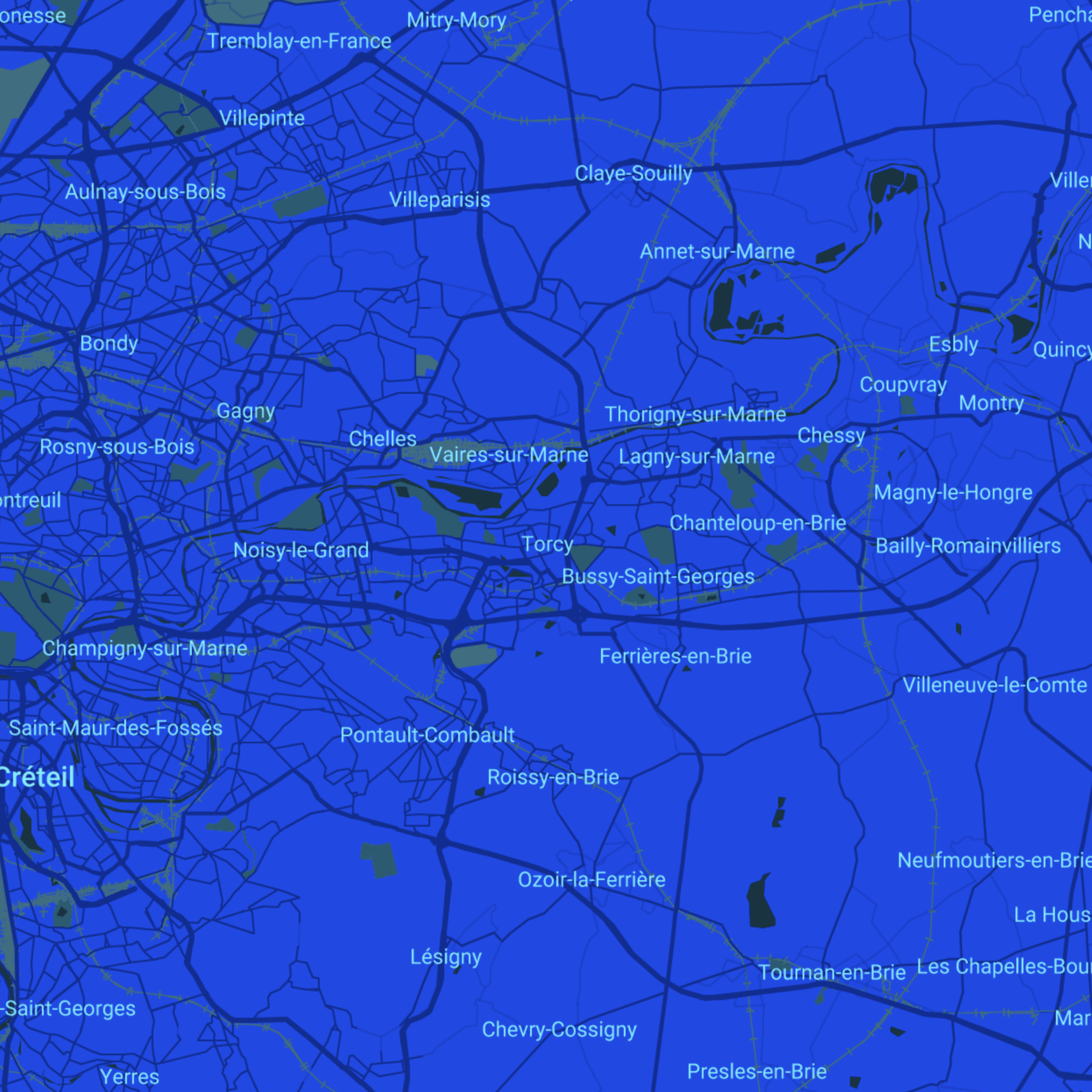 carte Urgences vétérinaires Torcy (77500)