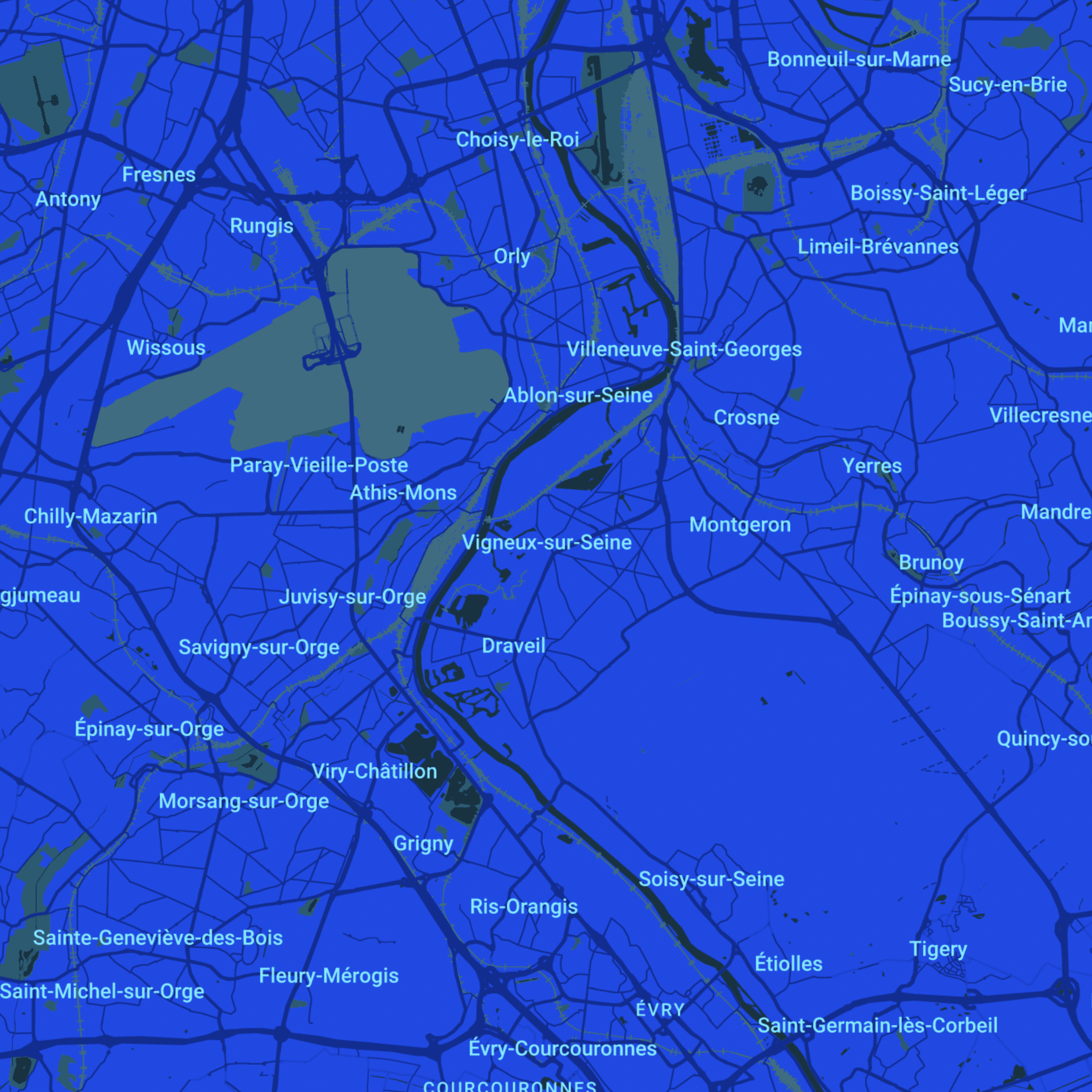 carte Urgences vétérinaires Vigneux-sur-Seine (91270)