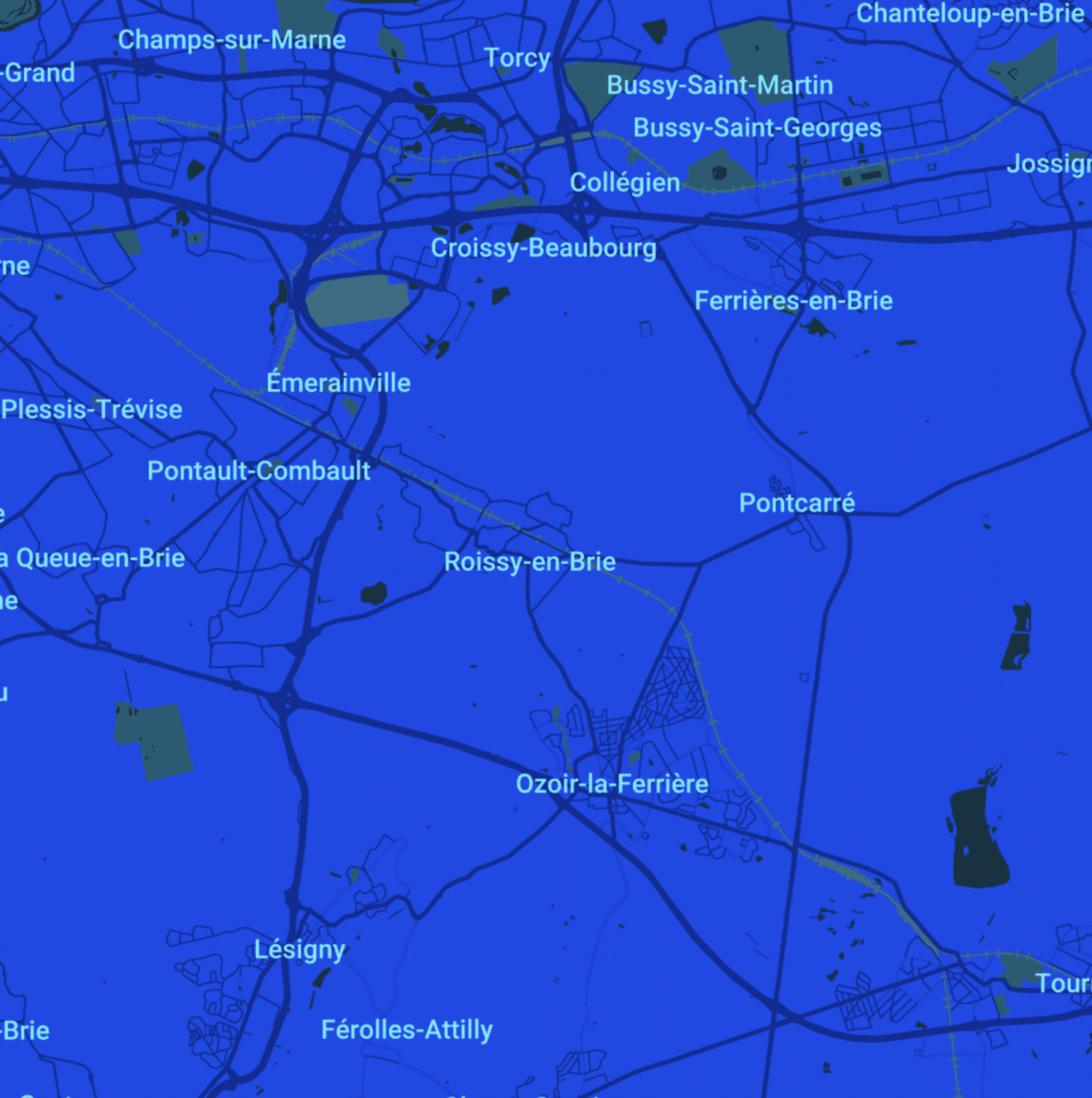 carte Urgences vétérinaires Roissy-en-Brie (77680)