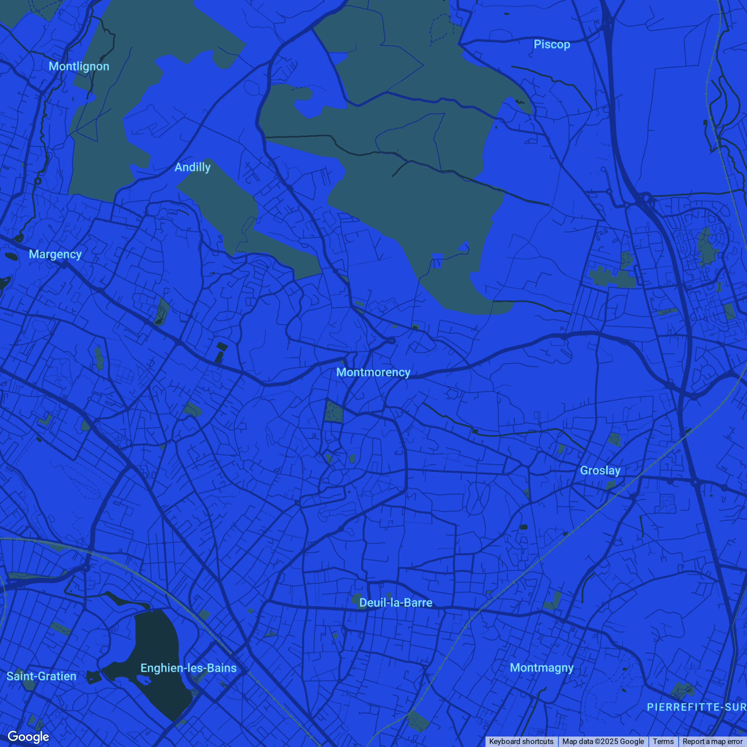 carte Urgences vétérinaires Montmorency (95160)