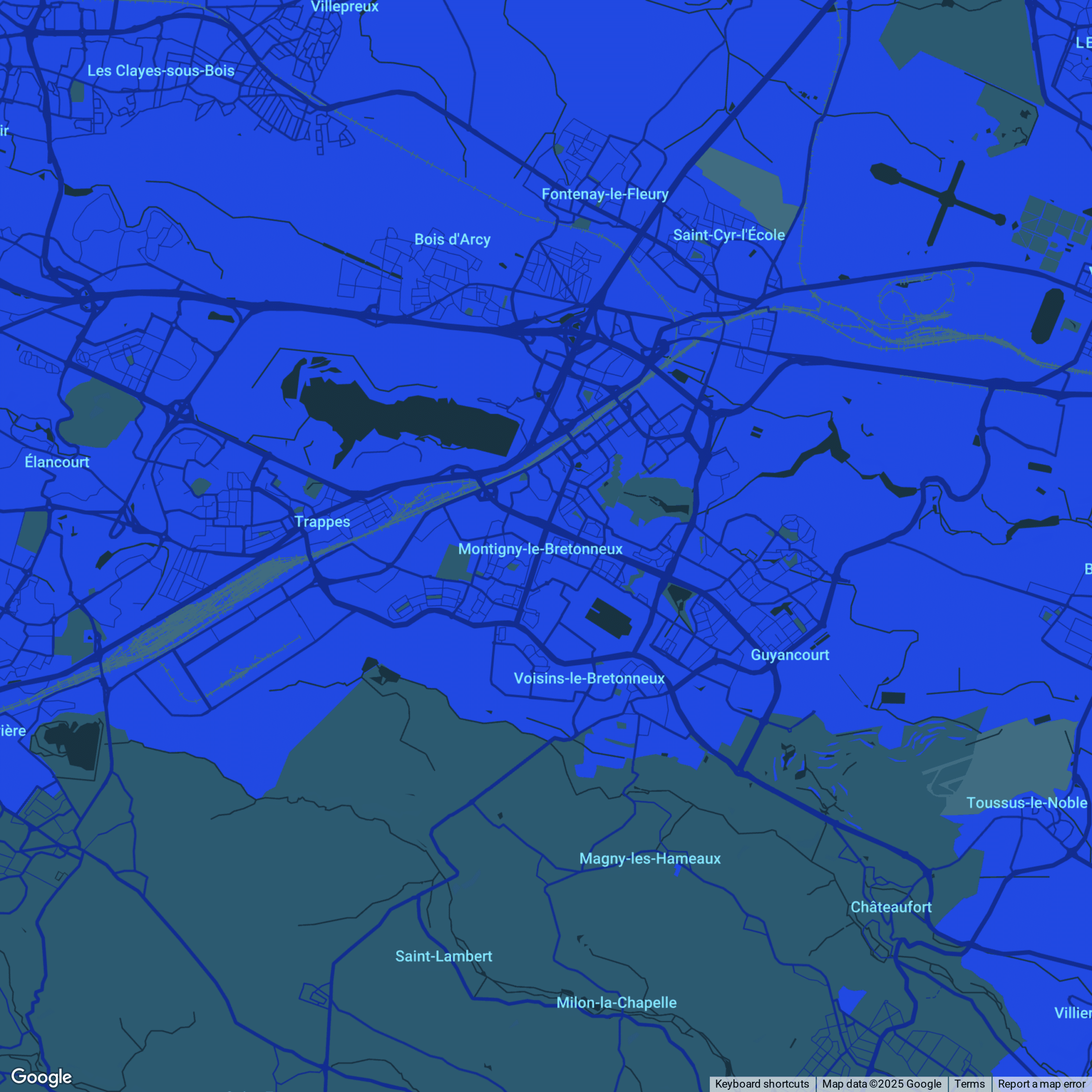 carte Urgences vétérinaires Montigny-le-Bretonneux (78180)