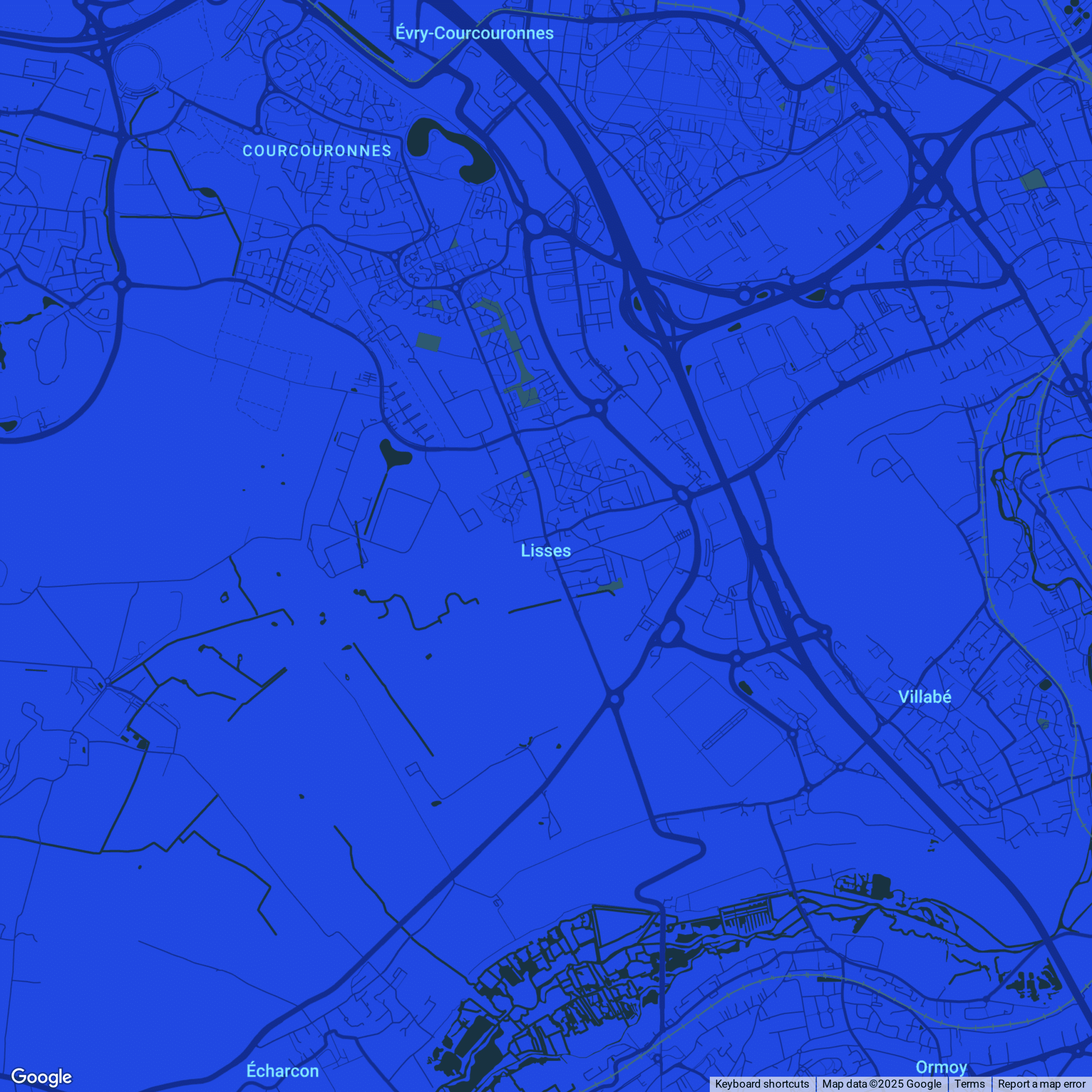 carte Urgences vétérinaires Lisses (91090)