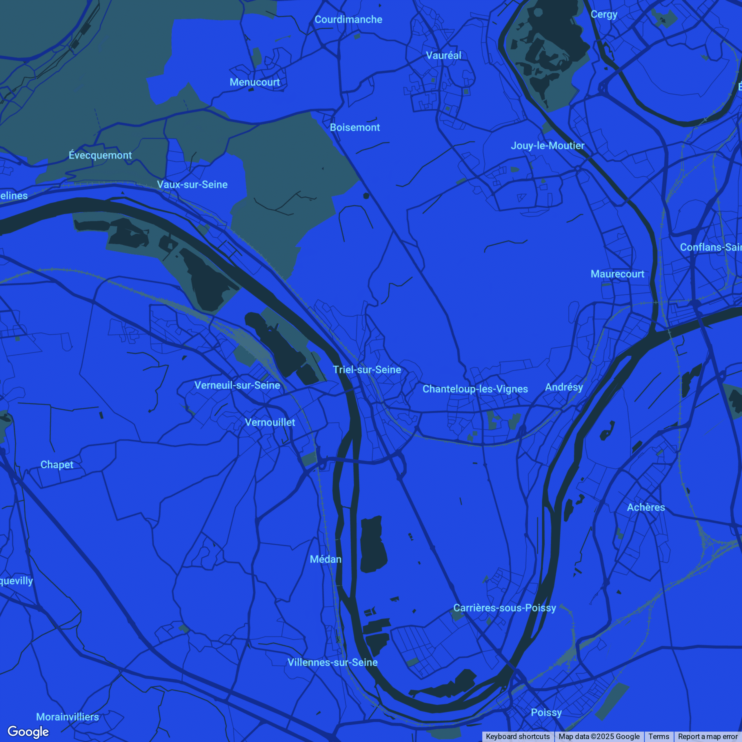 carte Urgences vétérinaires Triel sur Seine (78510)