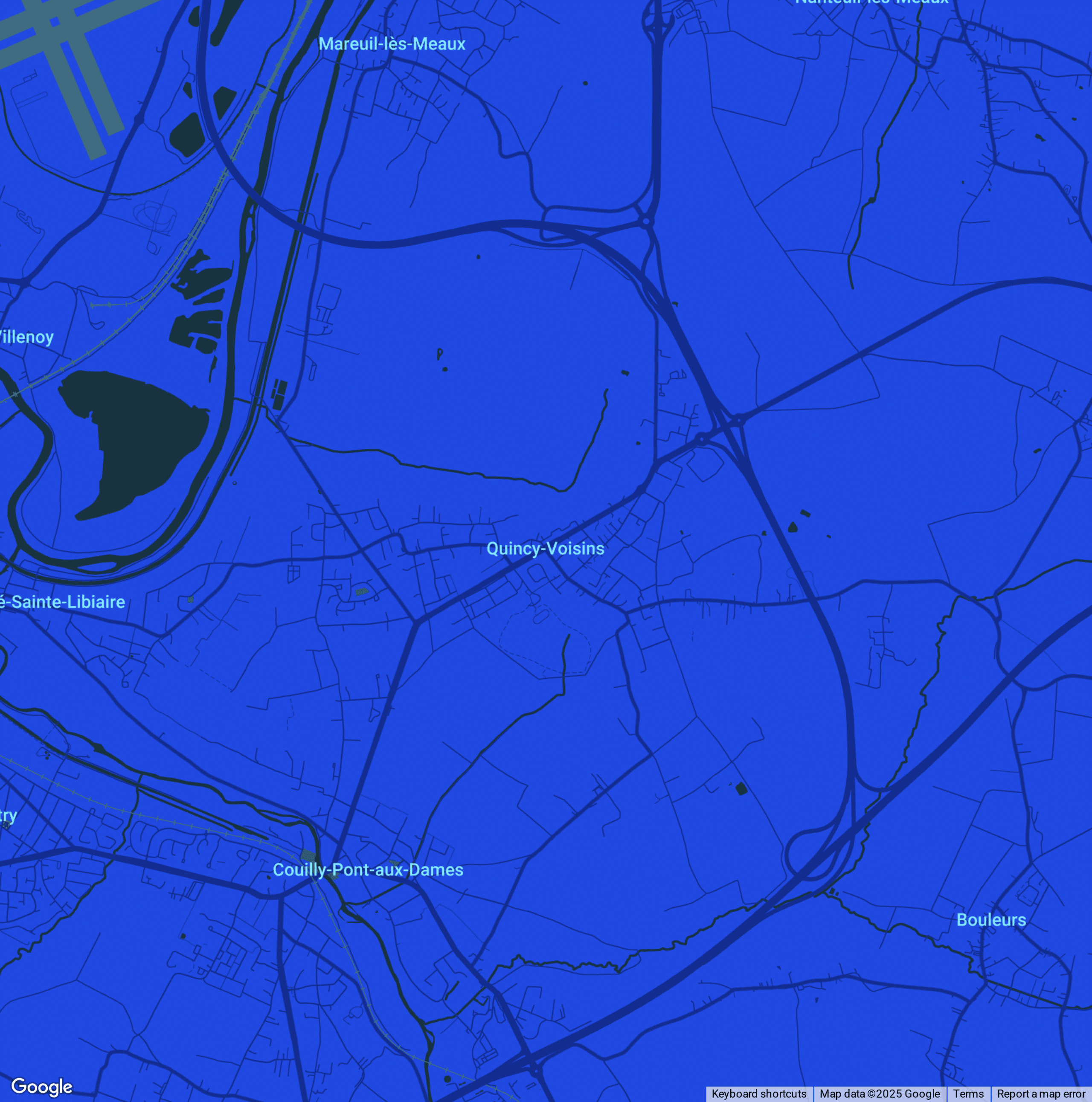 carte Urgences vétérinaires Quincy-Voisins (77860)